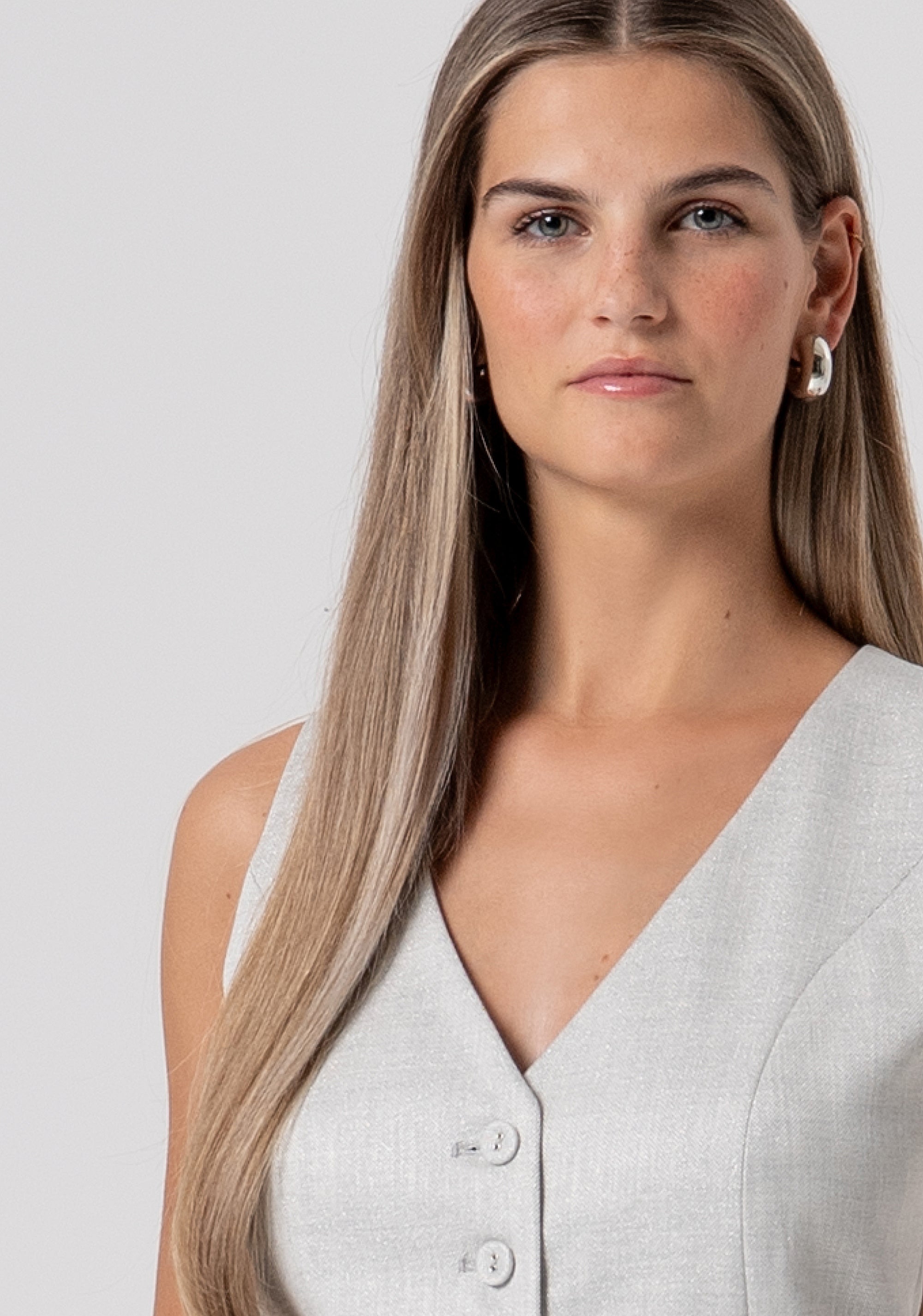 Gilet slim fit with lurex Fracomina FS26SJ5001W84501-179-2