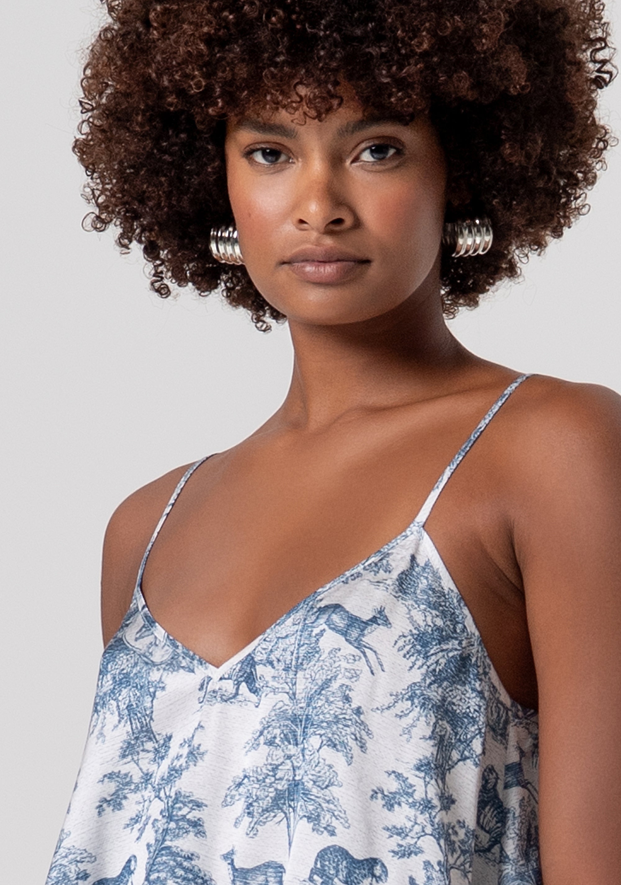 Tank top with conceptual pattern Fracomina FS26ST2009W435K5-083-2