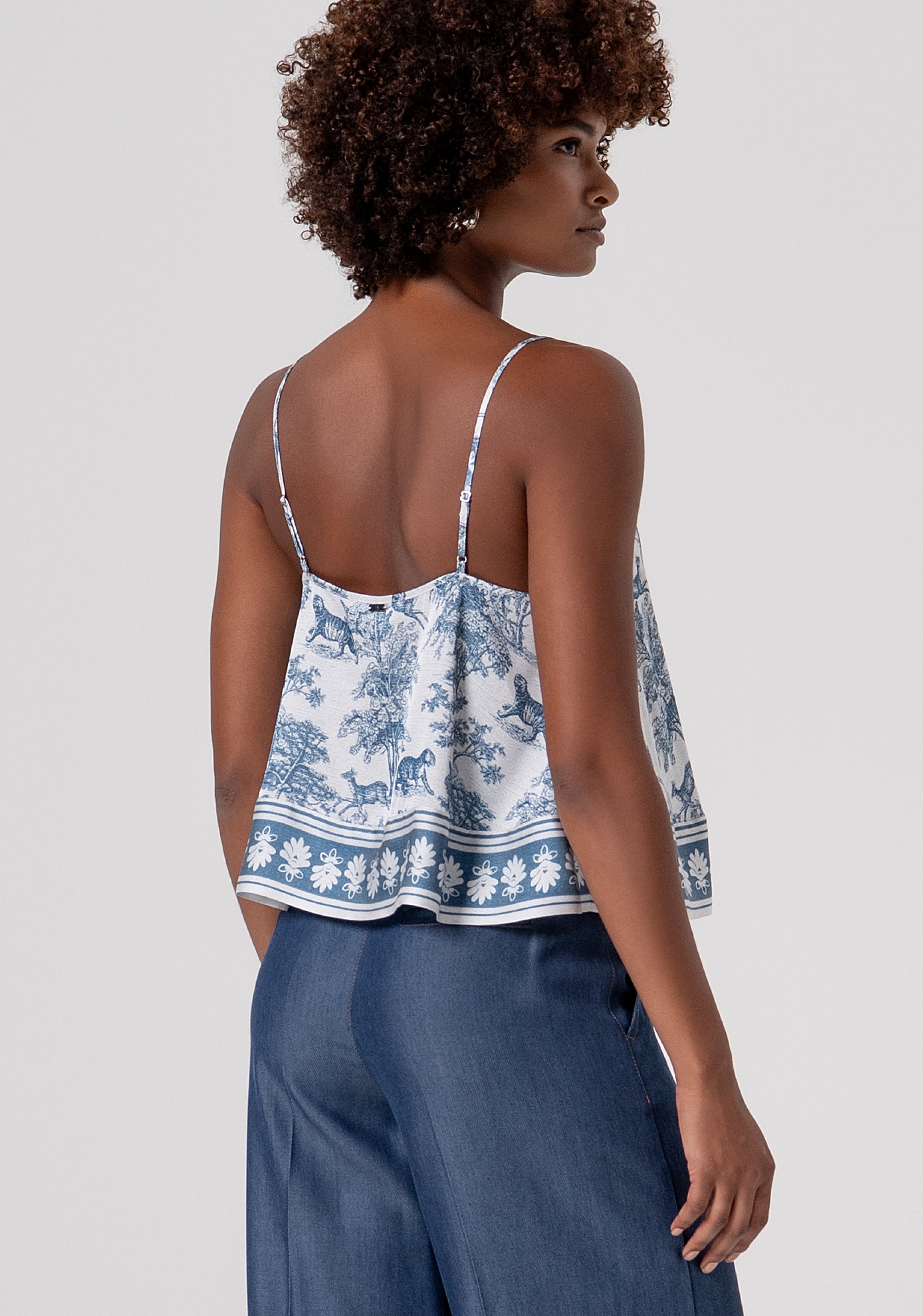 Tank top with conceptual pattern Fracomina FS26ST2009W435K5-083-3