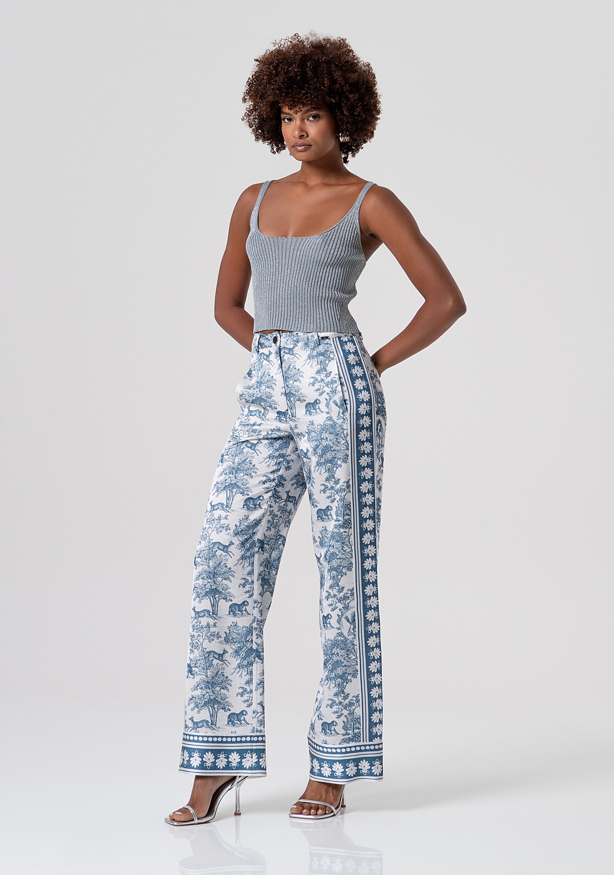 Knitted tank top with lurex Fracomina FS26ST4002K564Q7-156-4