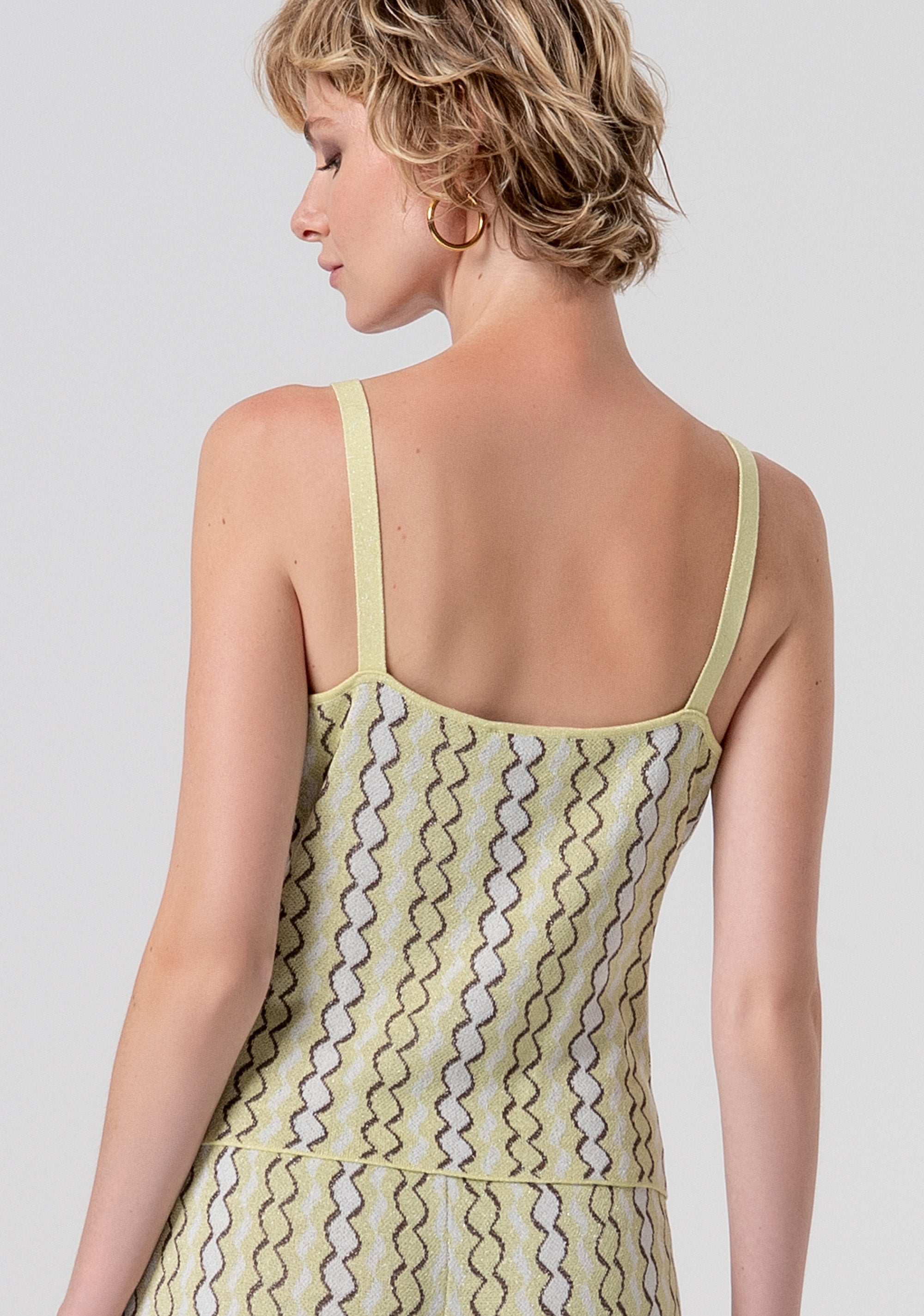 Knitted tank top with jacquard effect Fracomina FS26ST4007K414F8-210-3