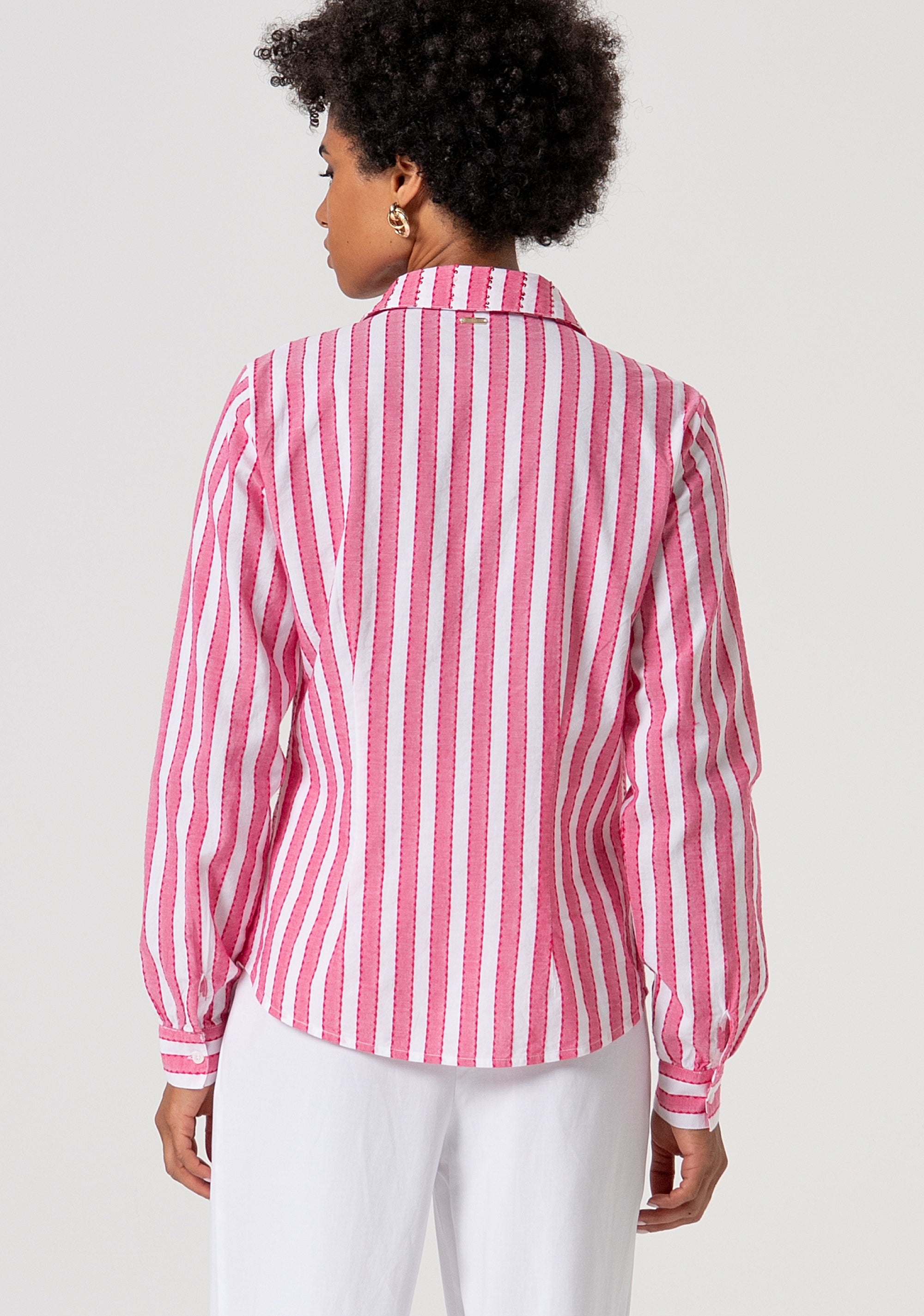 Shirt regular made in striped cotton Fracomina FS26ST6005W400N8-N10-3