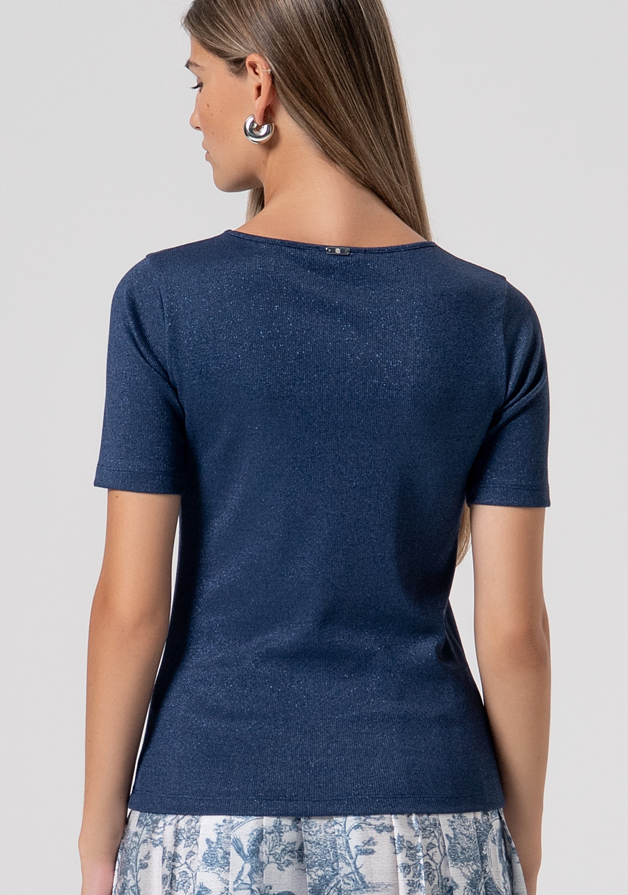 Knitwear slim fit with lurex Fracomina FS26ST7008K420Q7-064-3