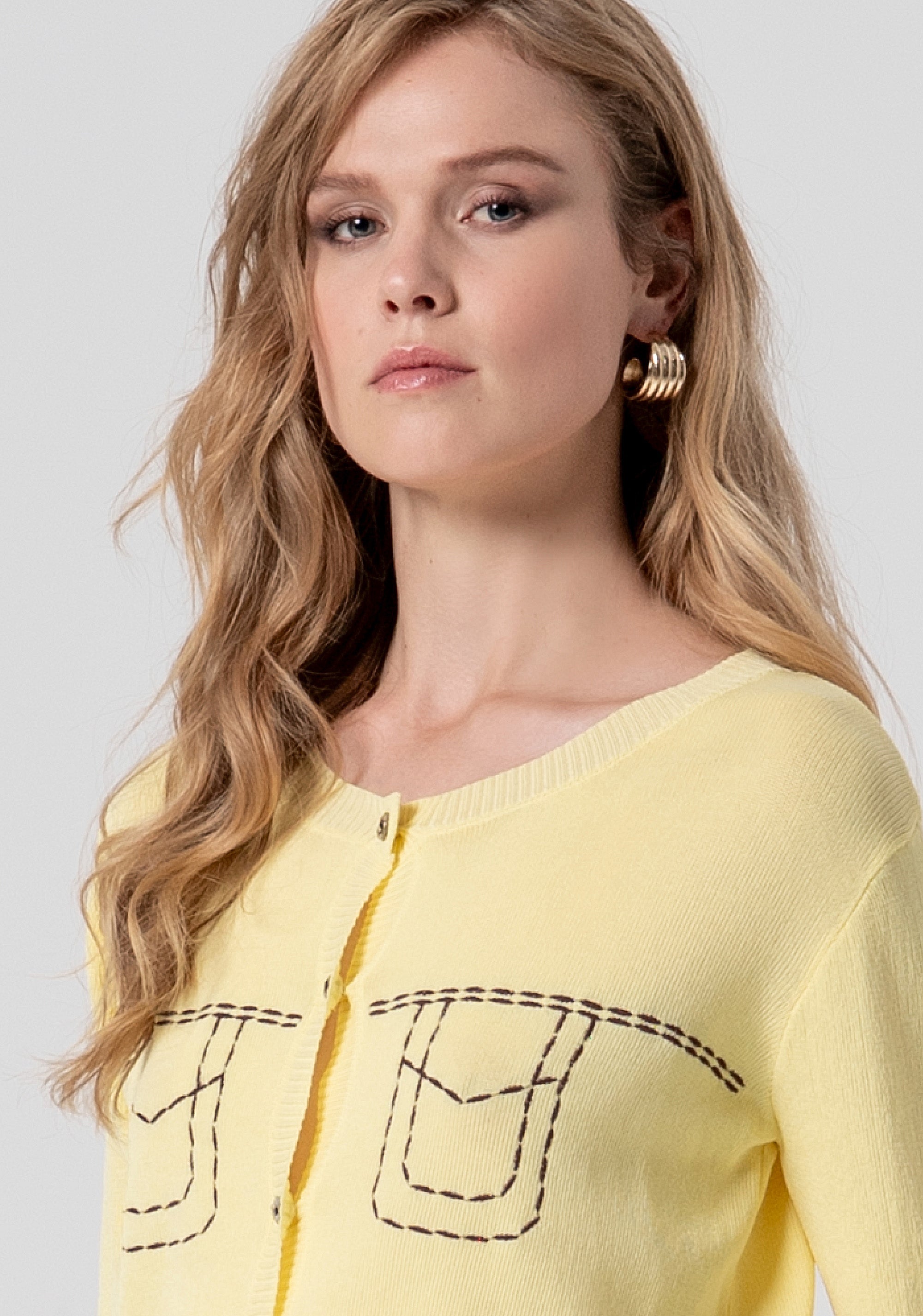 Cardigan regular fit with round neck Fracomina FS26ST8002K41601-184-2