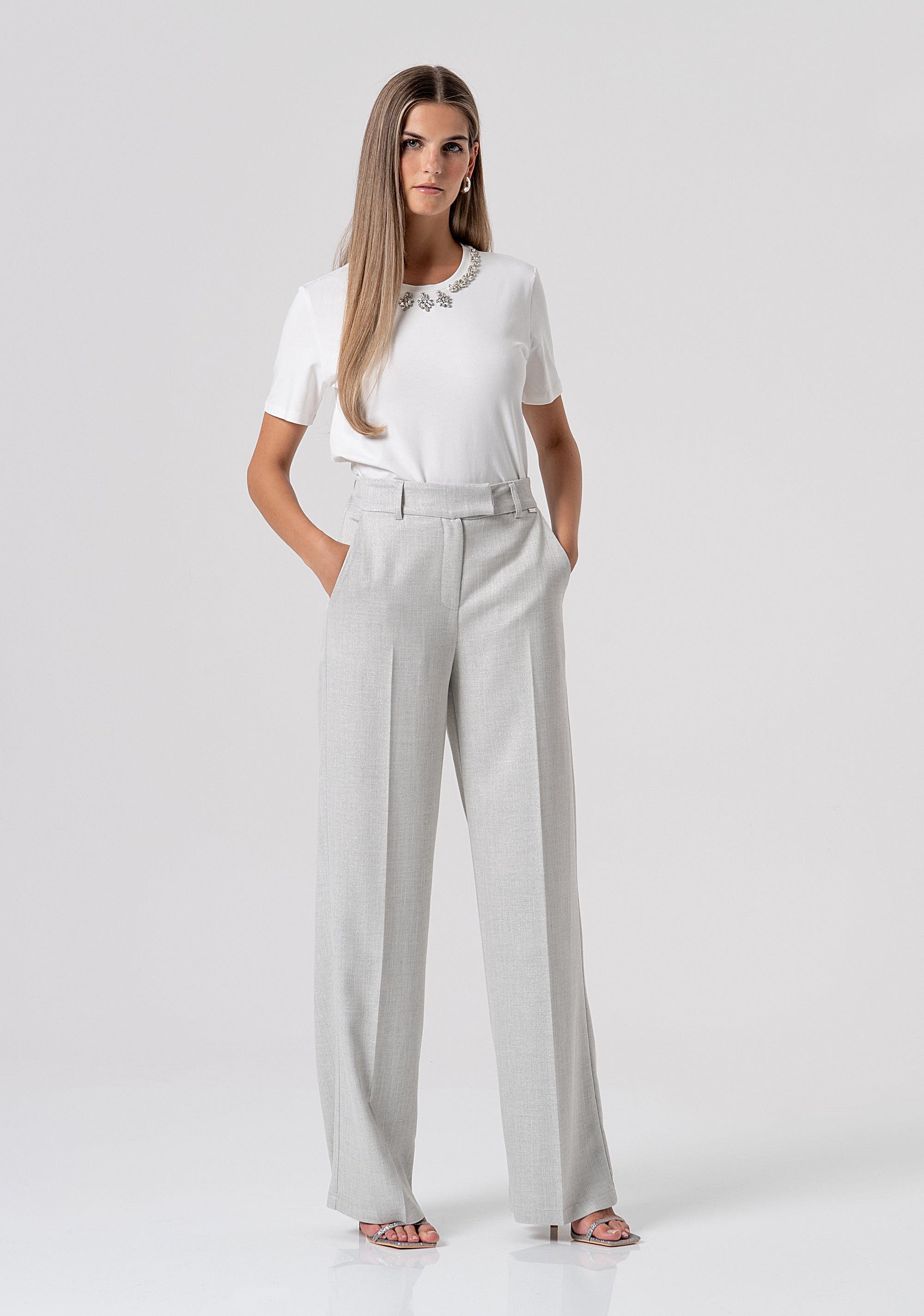 Palazzo pant flare Fracomina FS26SV3006W84501-179-1