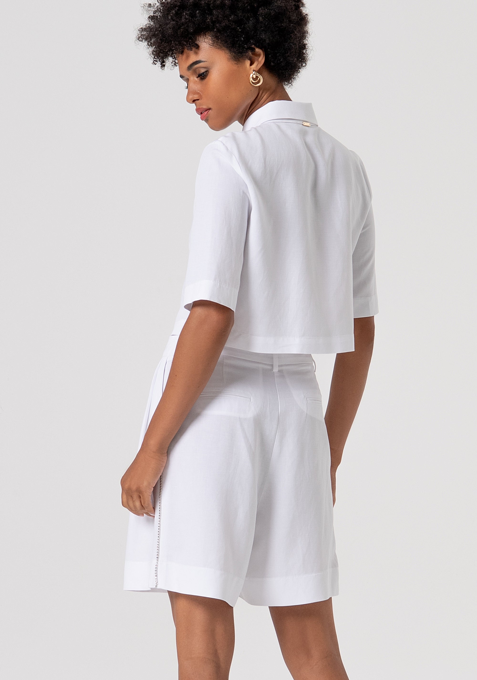 Short pant regular fit with linen Fracomina FS26SV6007W62201-278-3