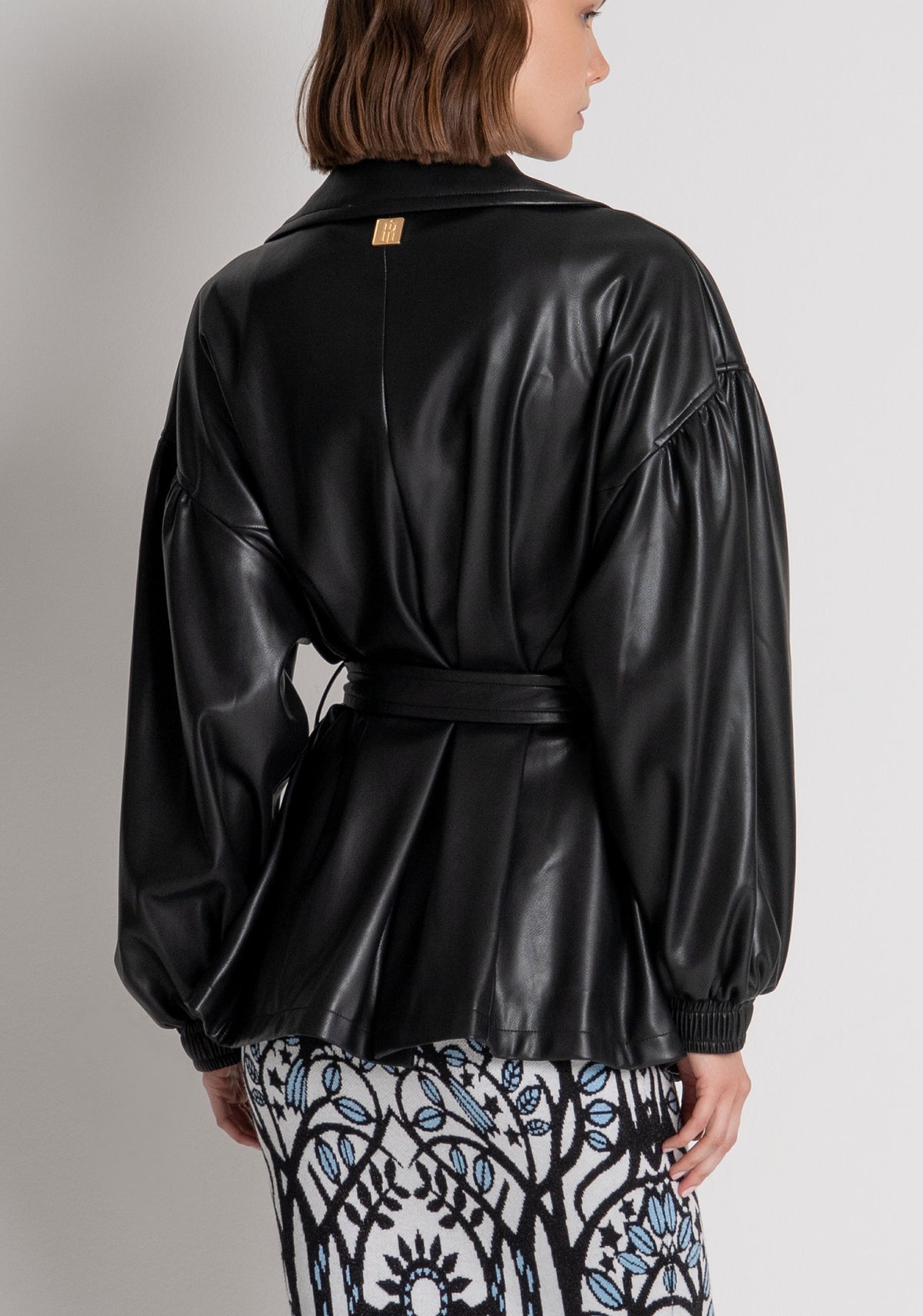 Jacket regular fit made in fake leather Fracomina FS26WC1011P41101-053-4