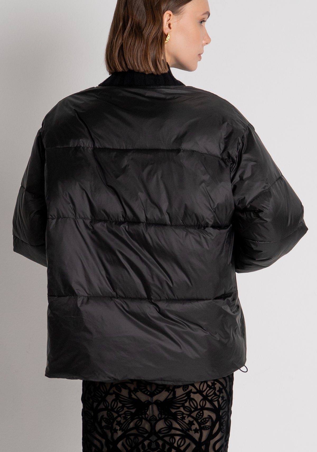 Padded jacket regular fit with collar neck with ribs Fracomina FS26WC3001O42301-053-3