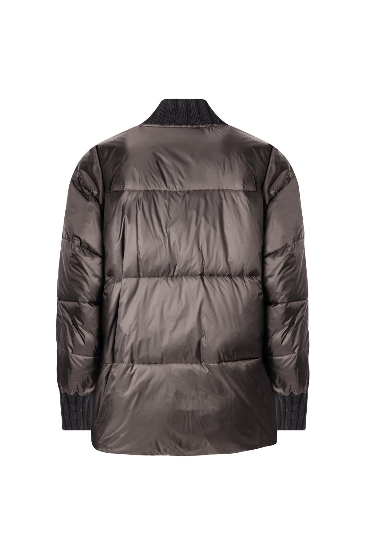 Padded jacket regular fit with collar neck with ribs Fracomina FS26WC3001O42301-K01-2