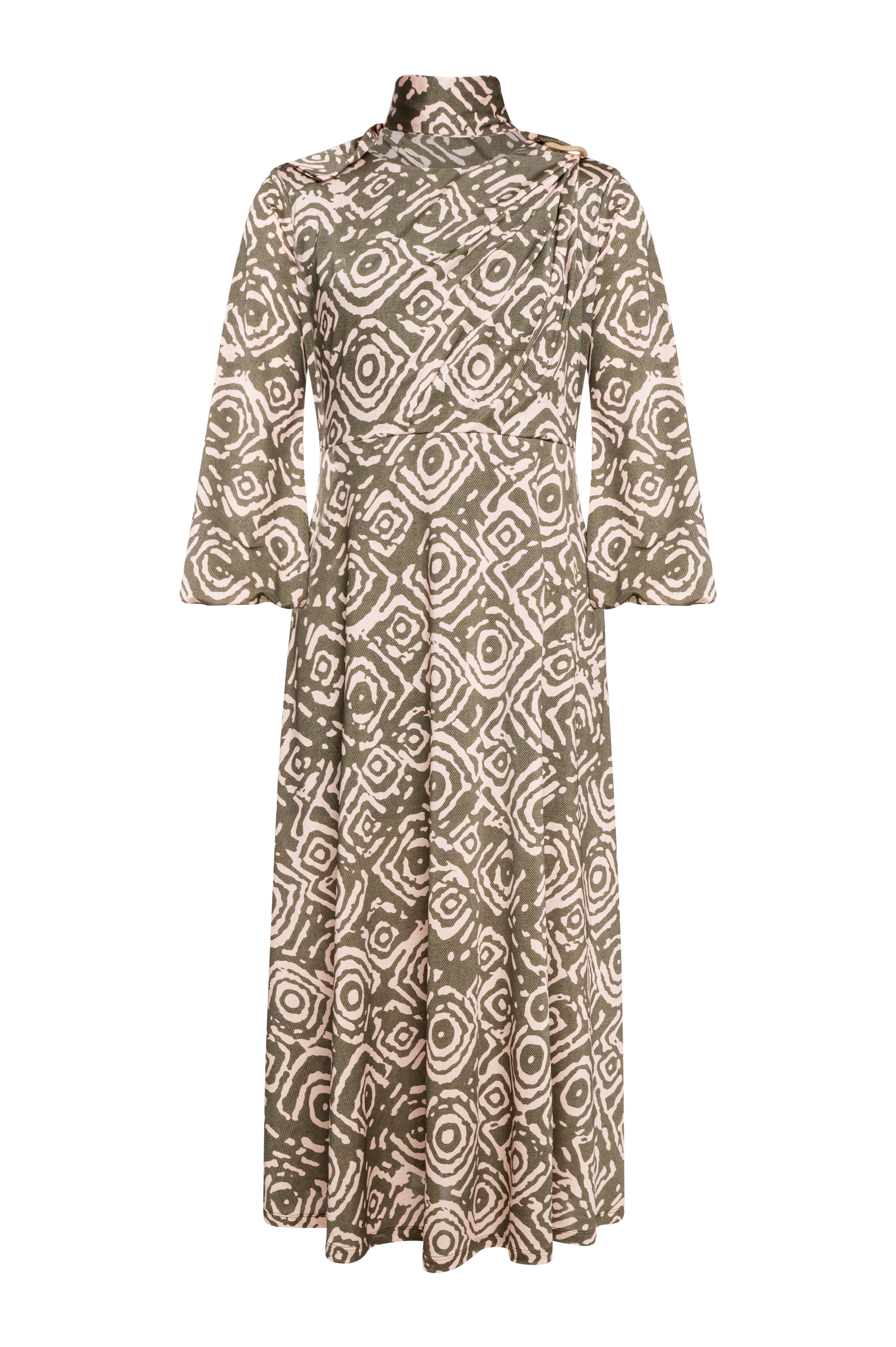 Long dress regular fit with geometric pattern Fracomina FS26WD2010W798Y8-KM2-1