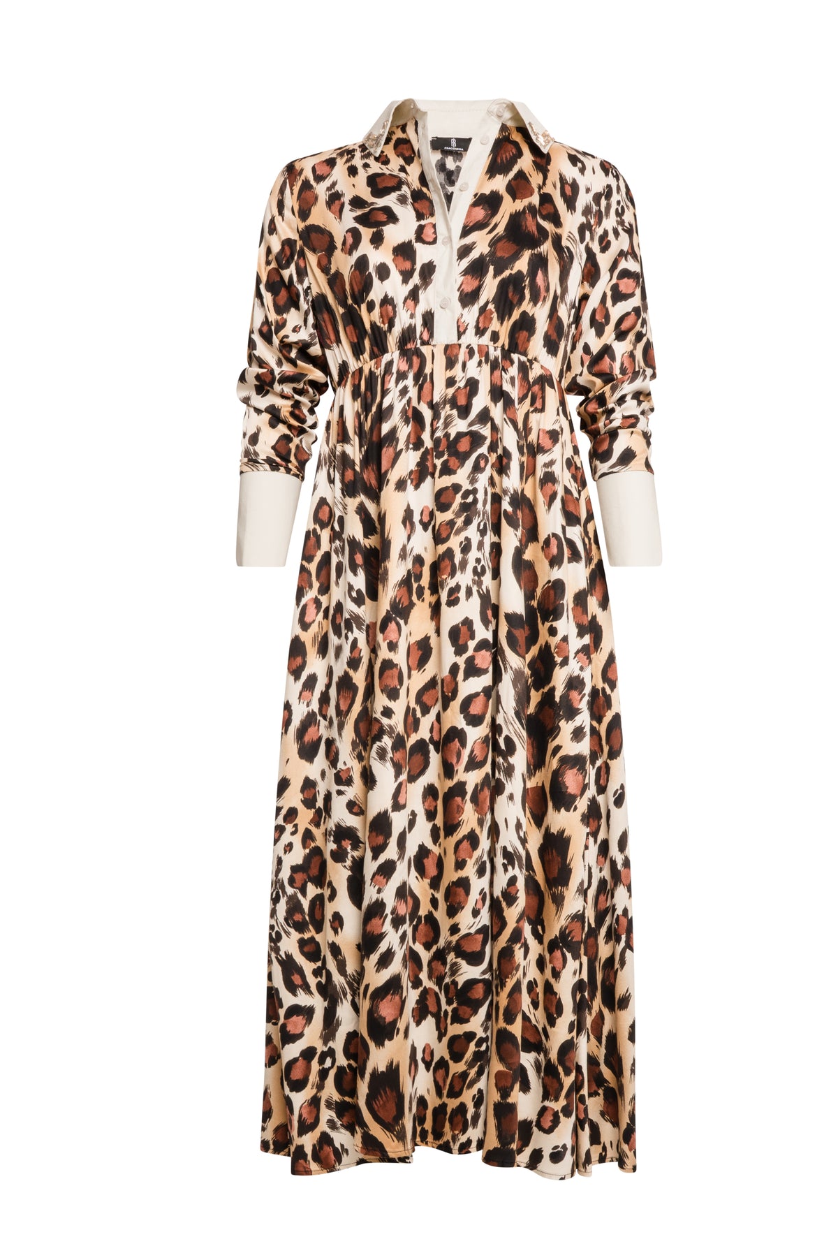 Dress regular fit middle length with animalier pattern Fracomina FS26WD2011W413L7-KM3-1