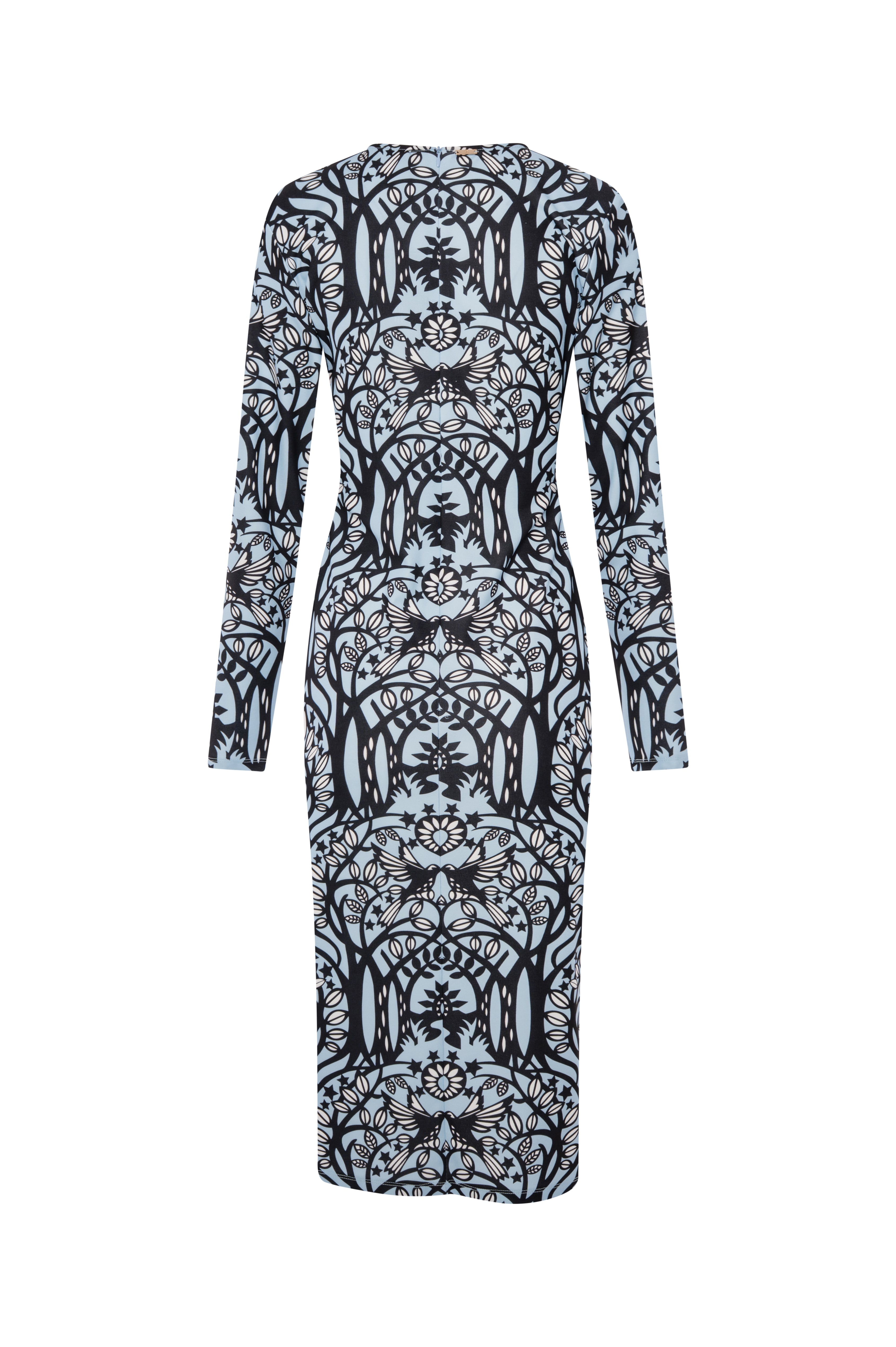 Dress slim fit middle length with pattern Fracomina FS26WD2013W798K5-KL8-2