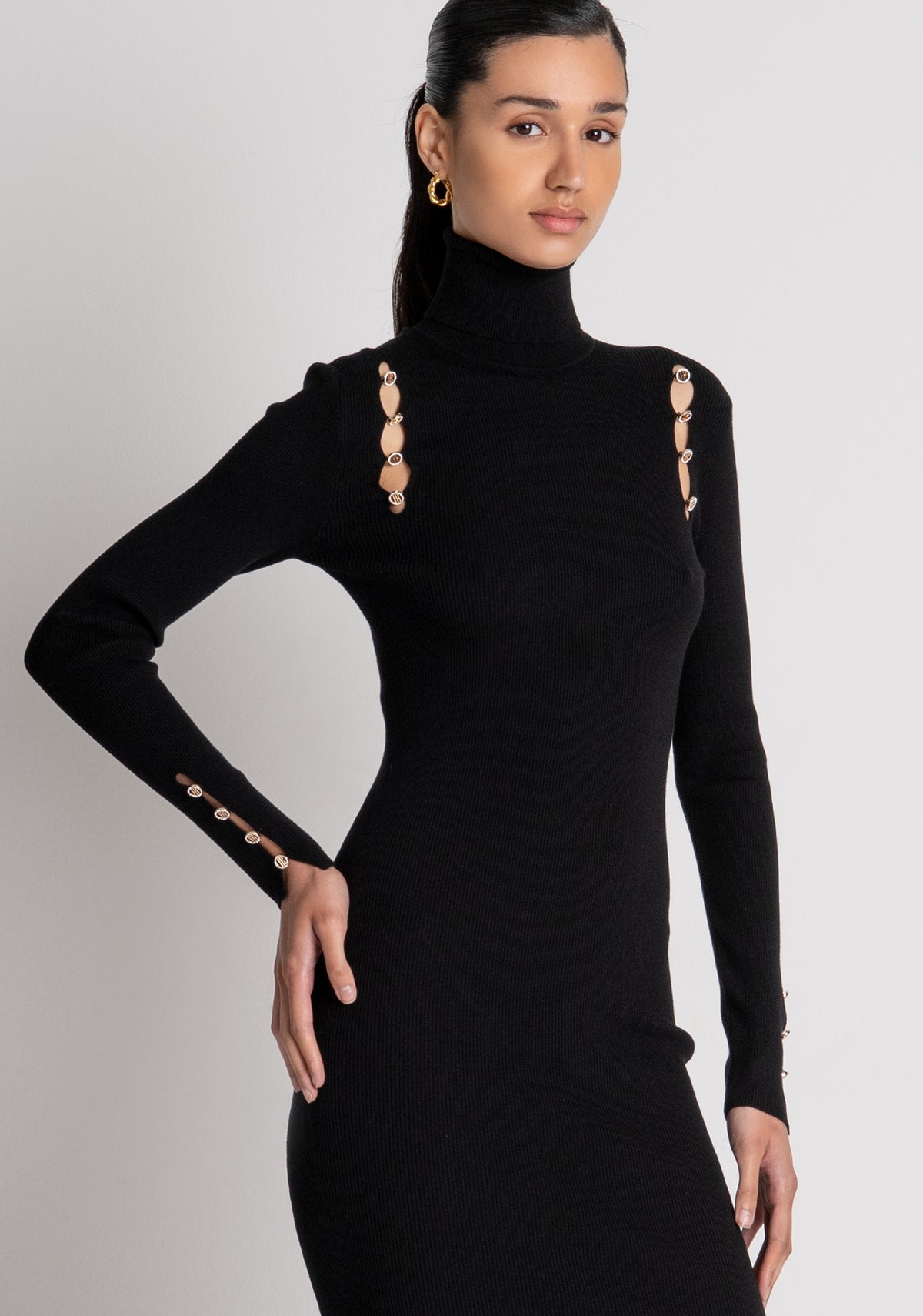 Knitted dress slim fit middle length Fracomina FS26WD5003K56501-053-3