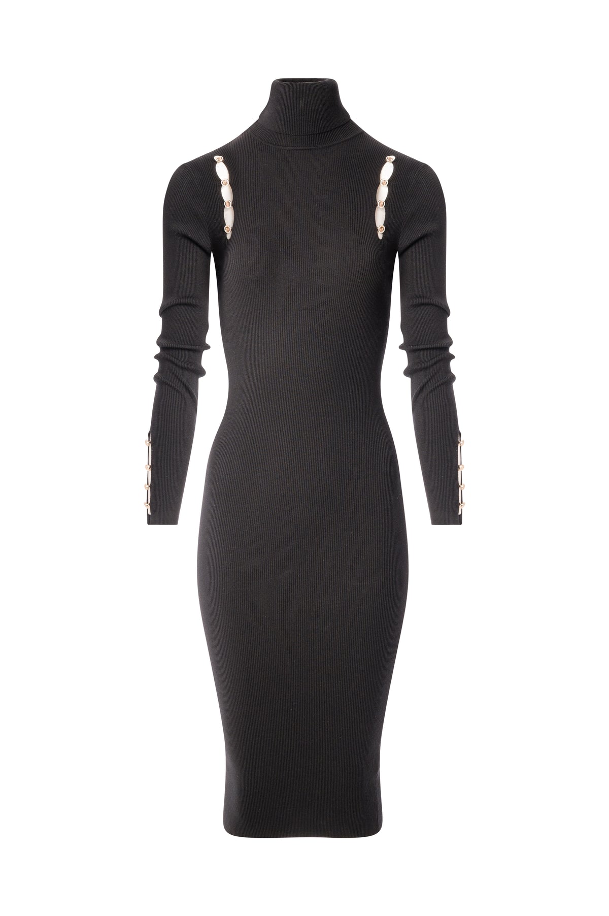 Knitted dress slim fit middle length Fracomina FS26WD5003K56501-K01-1