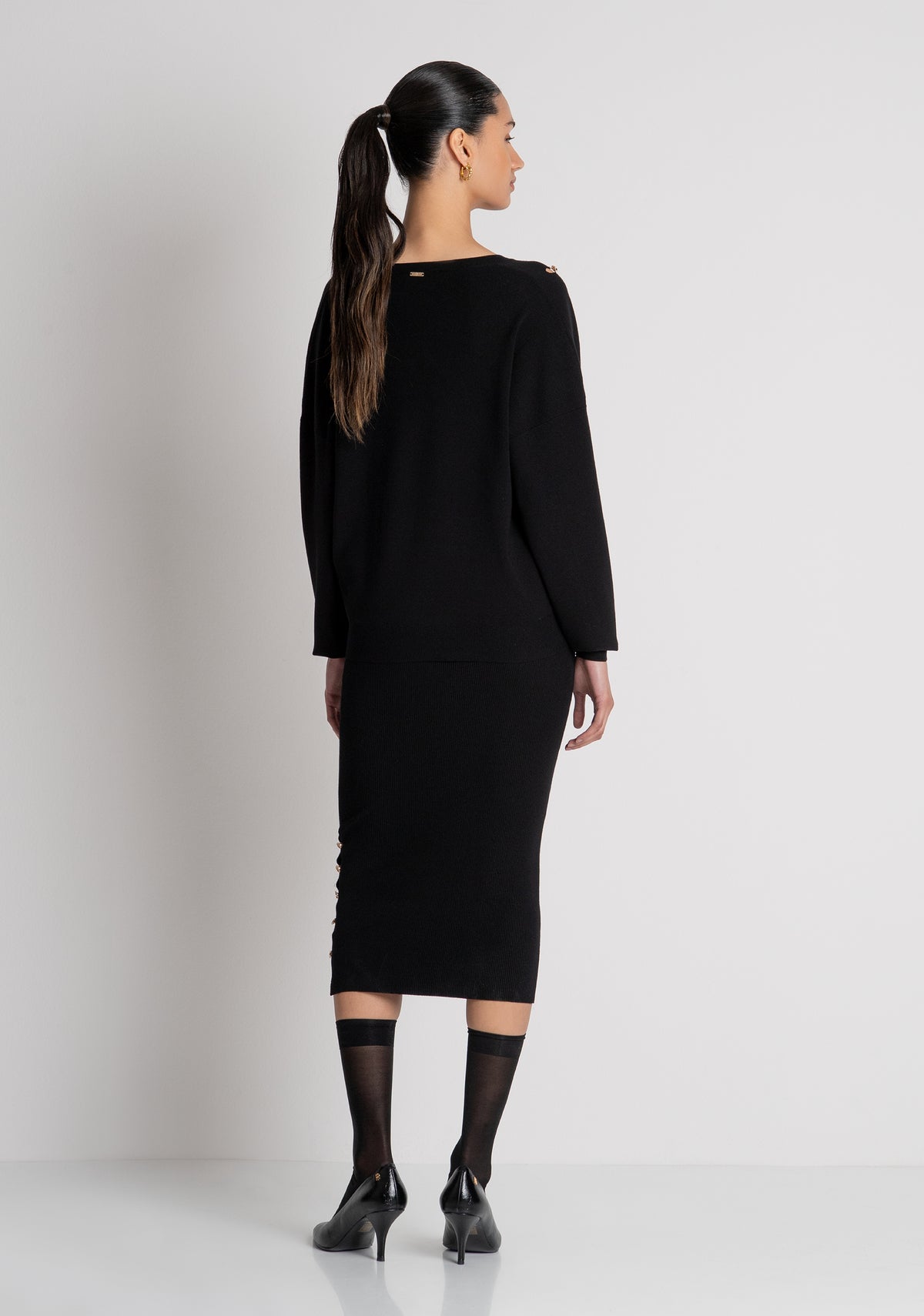 Knitted skirt slim fit middle length Fracomina FS26WG4003K56501-053-3