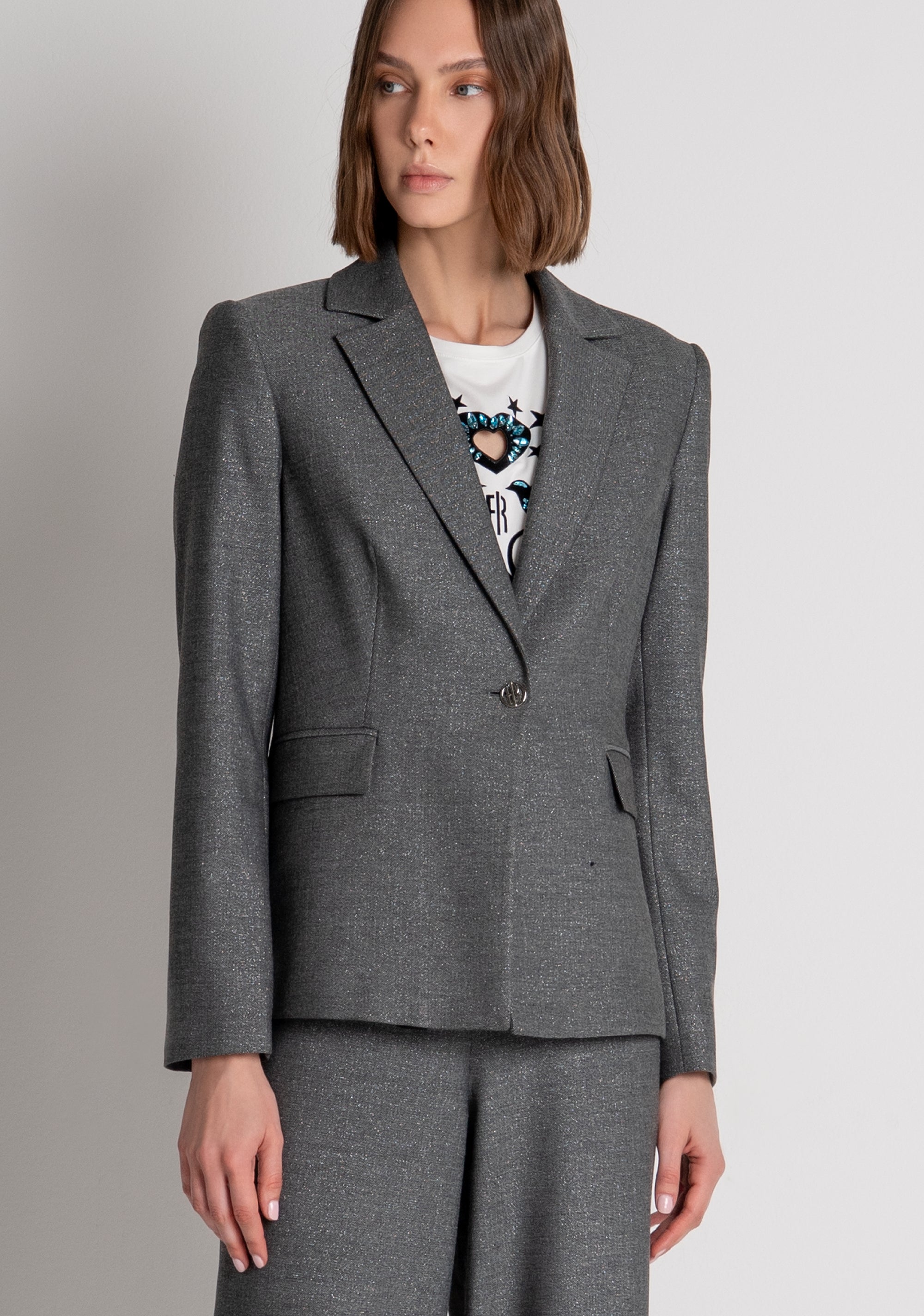 Blazer jacket regular fit single breasted Fracomina FS26WJ2003W500J1-060-2