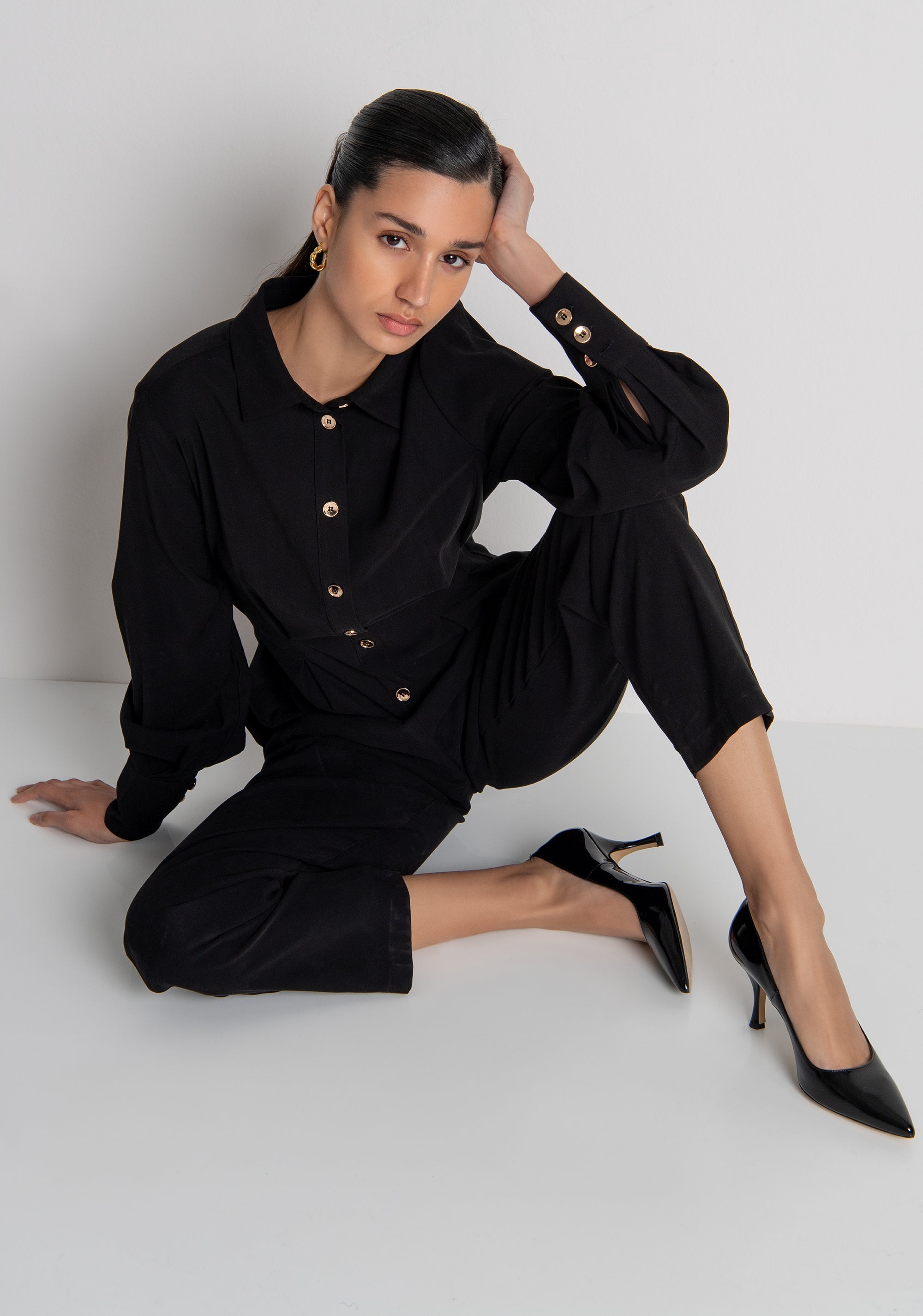 Long overall regular fit made in stretch viscose Fracomina FS26WO2001W58901-053