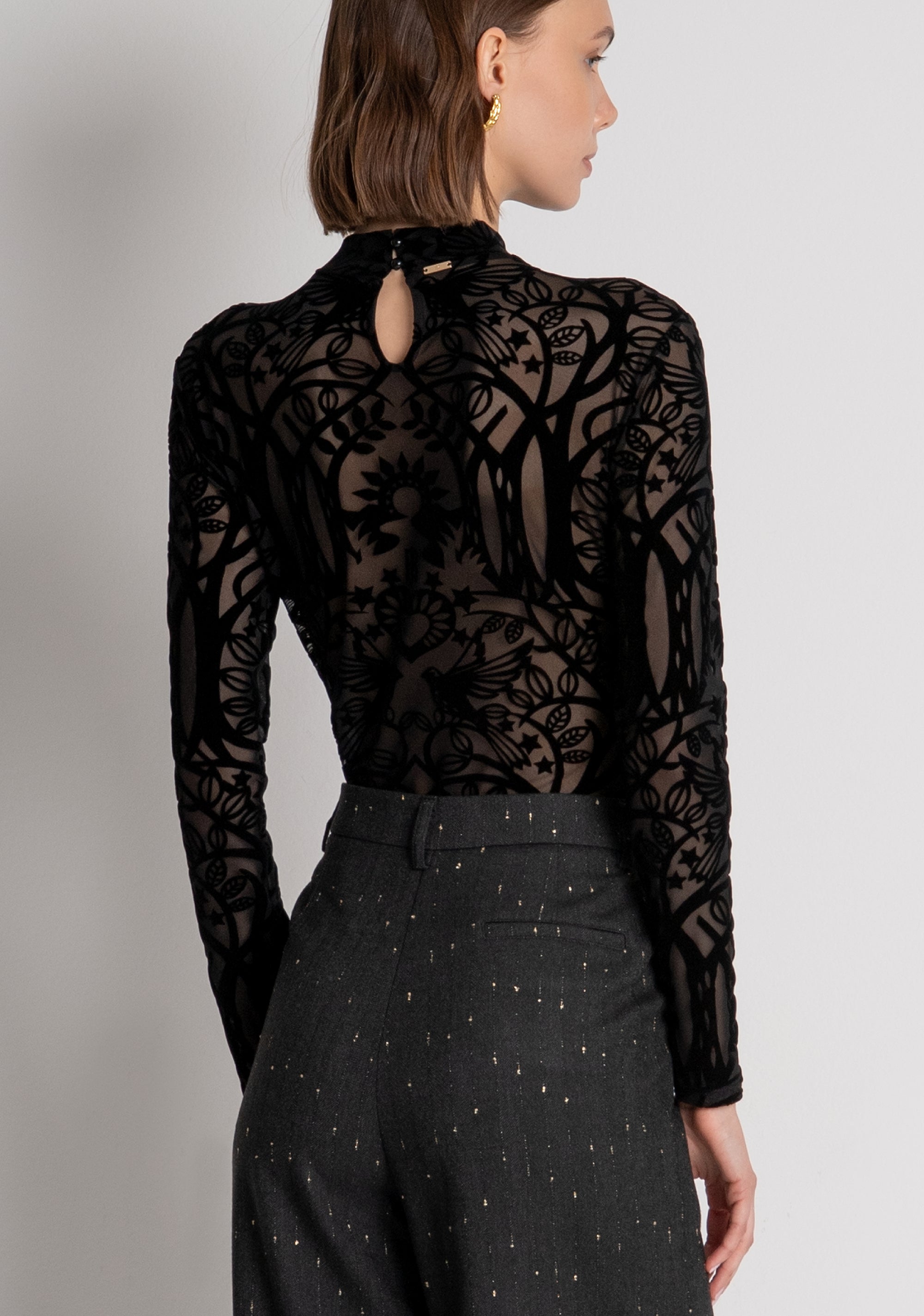 Body slim fit made in lace Fracomina FS26WT5001W858Q5-053-3