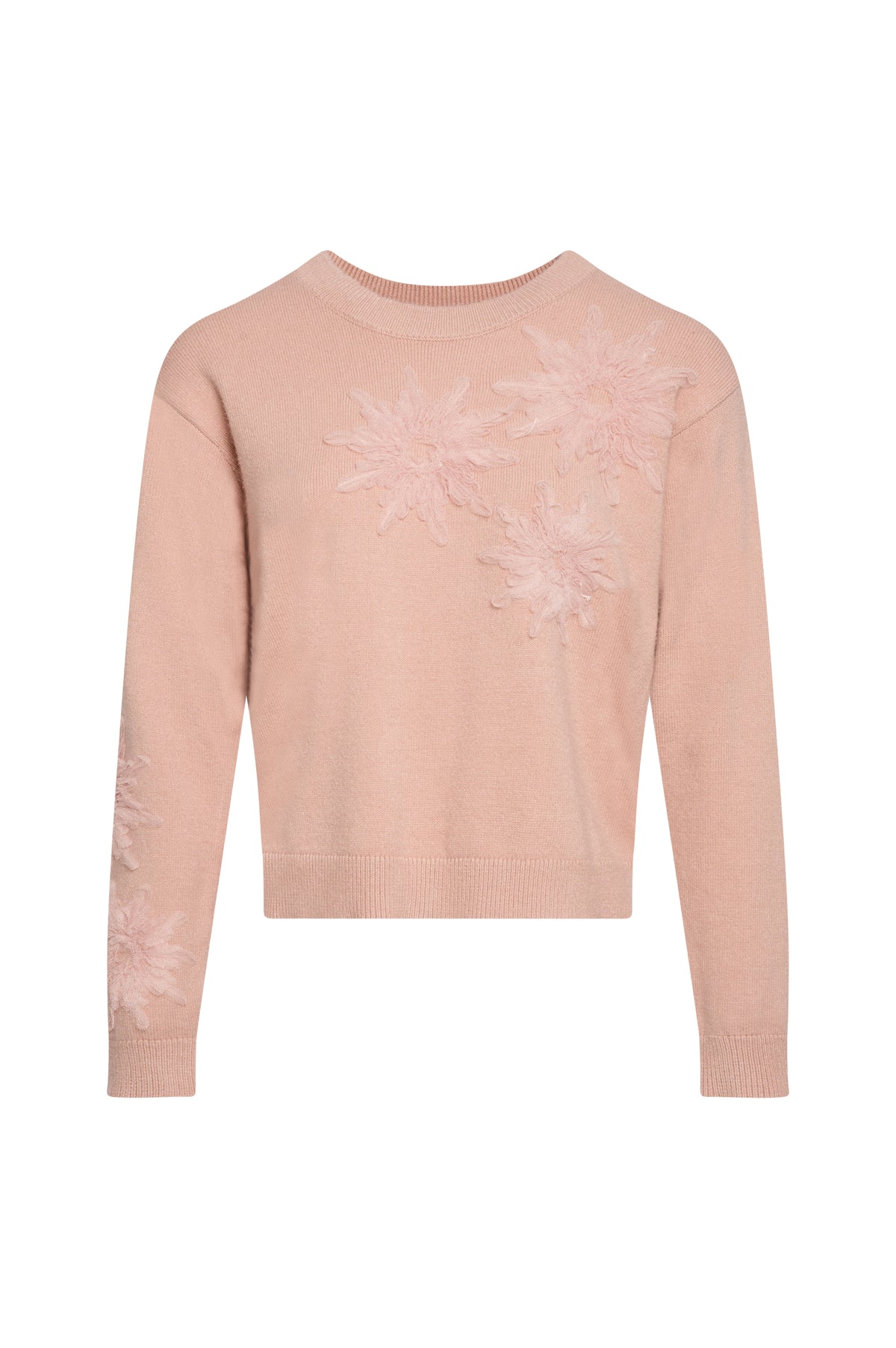 Knitwear regular fit with flowery applications Fracomina FS26WT7013K502E5-K28-1