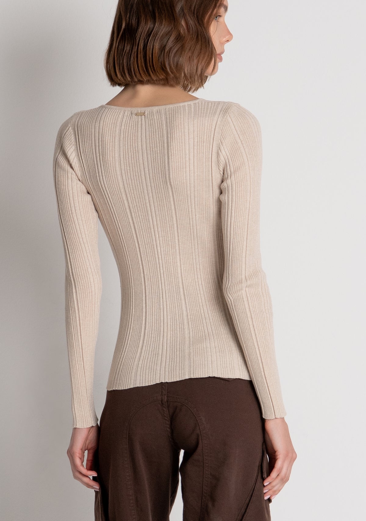 Knitwear slim fit with ribs Fracomina FS26WT7021K492Q7-150-3