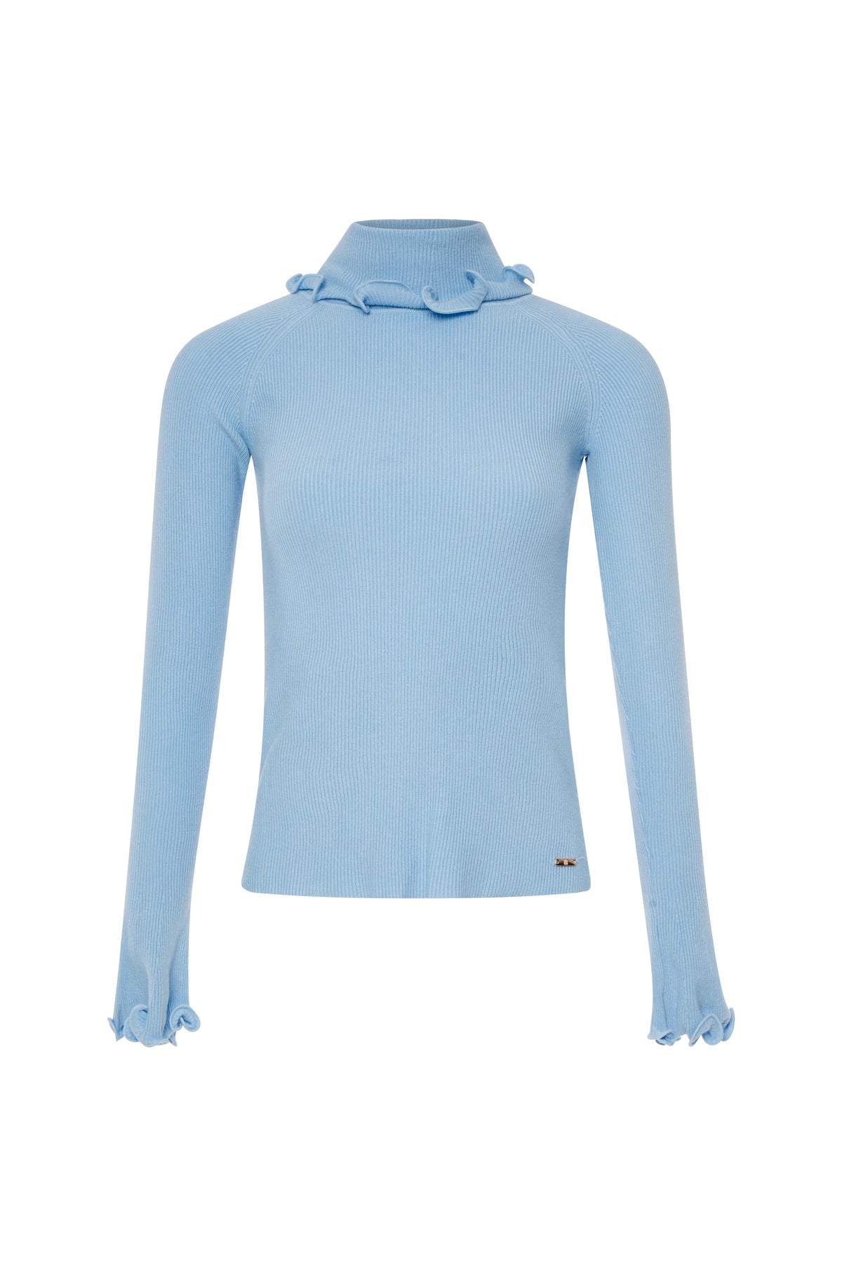 Knitwear slim fit with frills at the bottom Fracomina FS26WT7032K42001-KB1-1