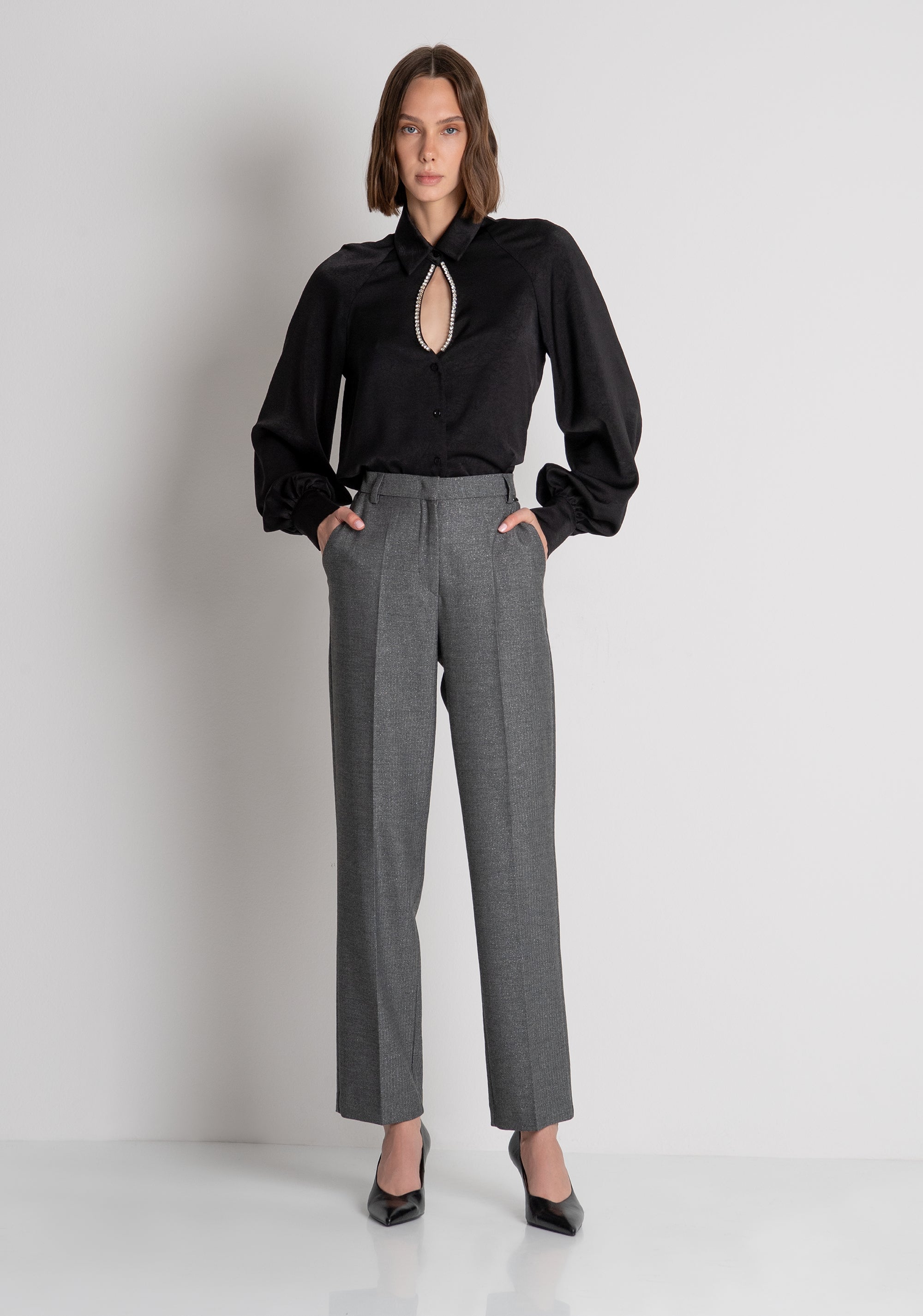 Chino's pant regular fit made in herringbone fabric Fracomina FS26WV2004W500J1-060