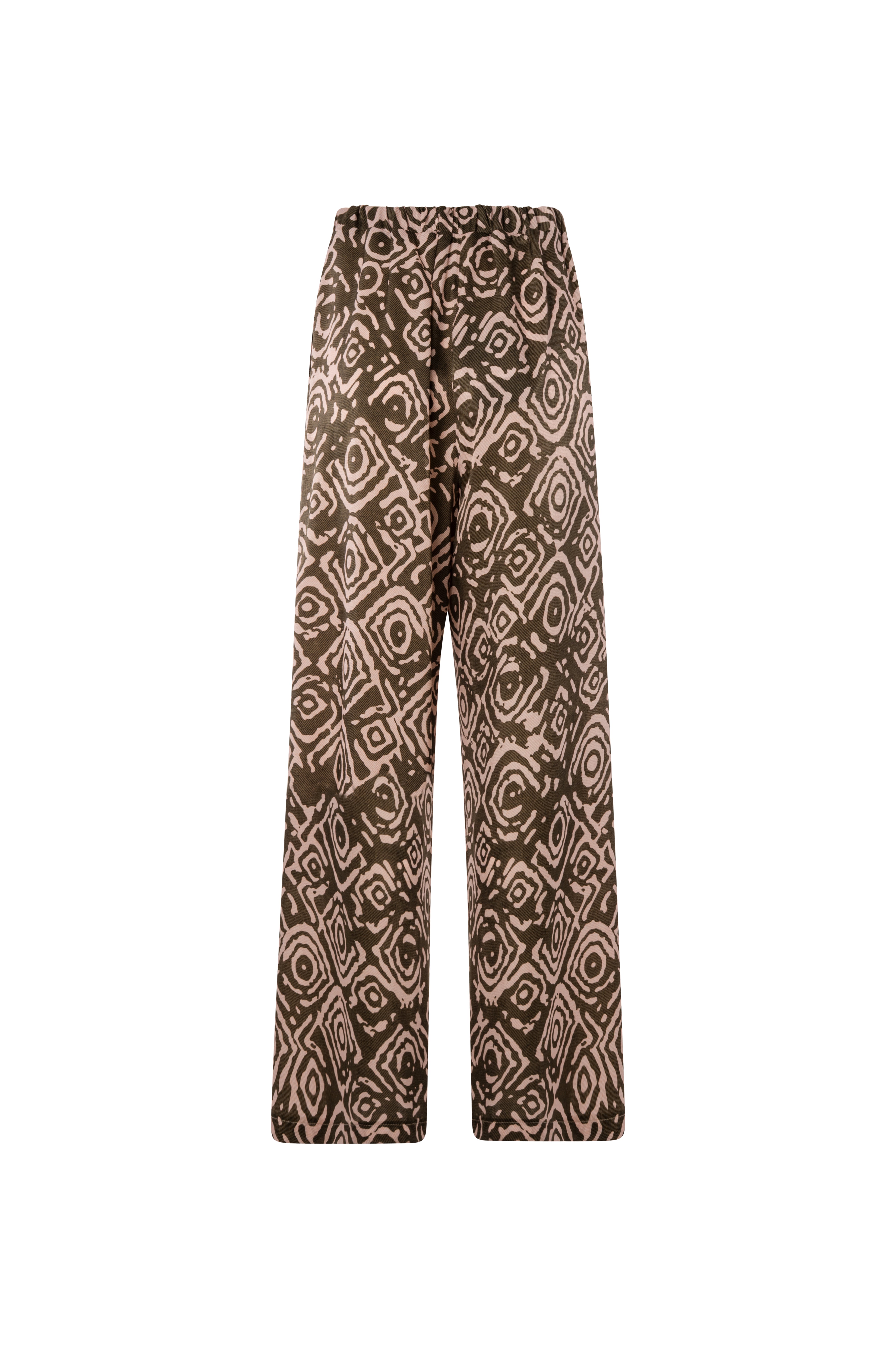 Palazzo pant wide fit with geometrical pattern Fracomina FS26WV3011W411Y8-KM2-2