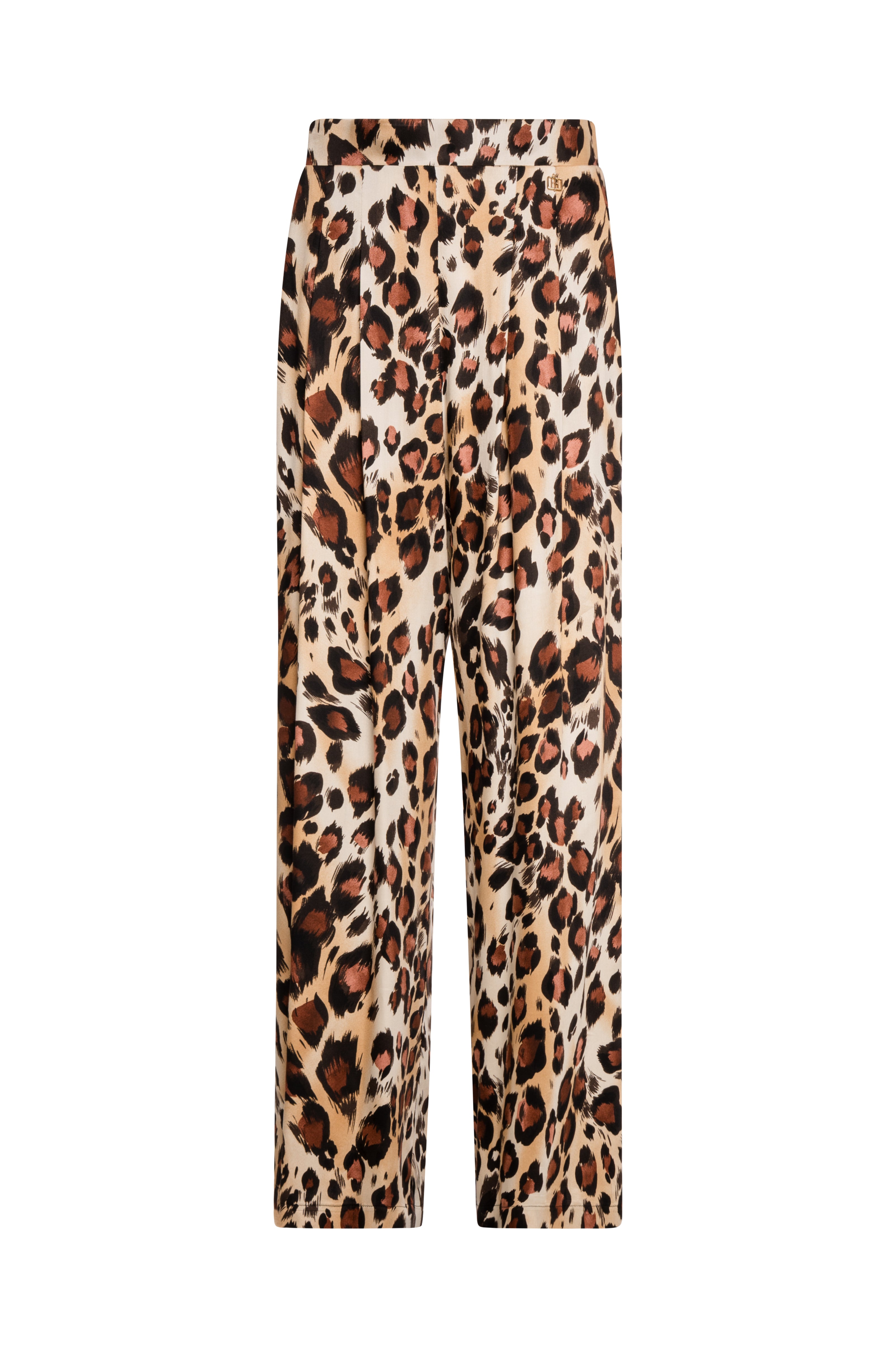 Palazzo pant wide fit with animalier pattern Fracomina FS26WV3012W413L7-KM3-1_062976d7-1062-48be-ada8-29bd75d407c2