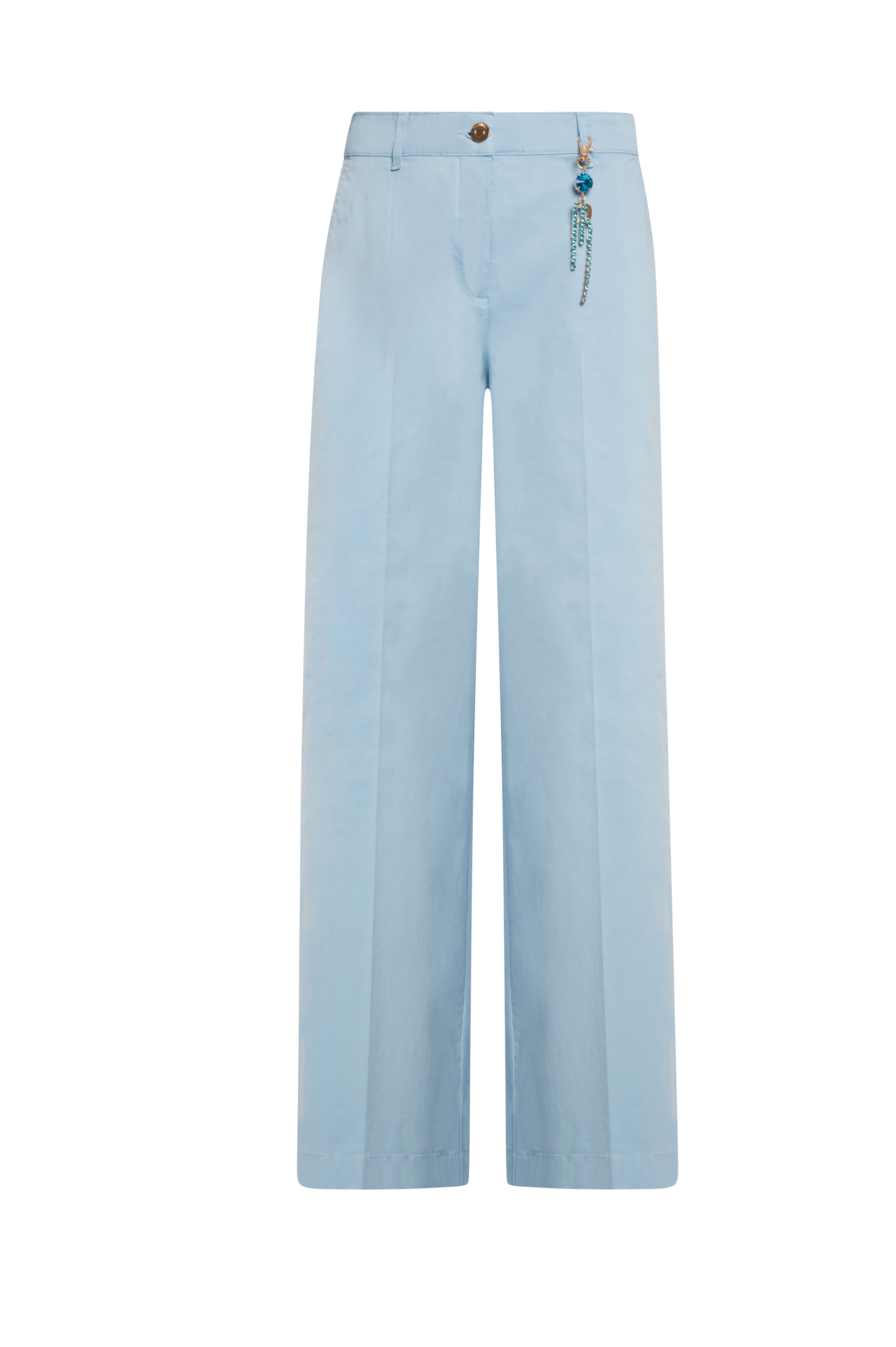 Palazzo pant wide fit made in stretch cotton Fracomina FS26WV3015W47201-KB1-1