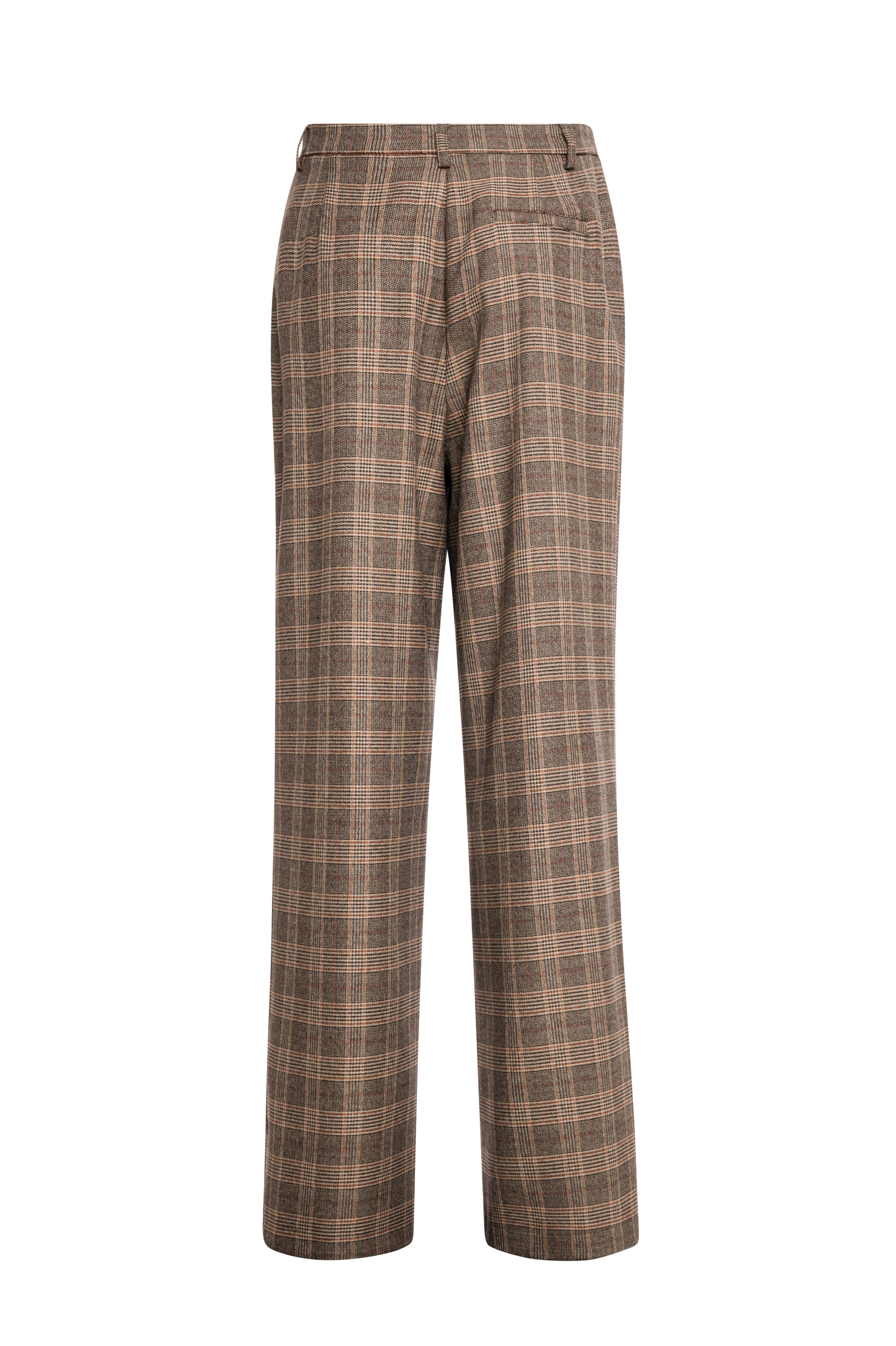 Palazzo pant wide fit made in Prince of Wales fabric Fracomina FS26WV3016W49295-K06-2