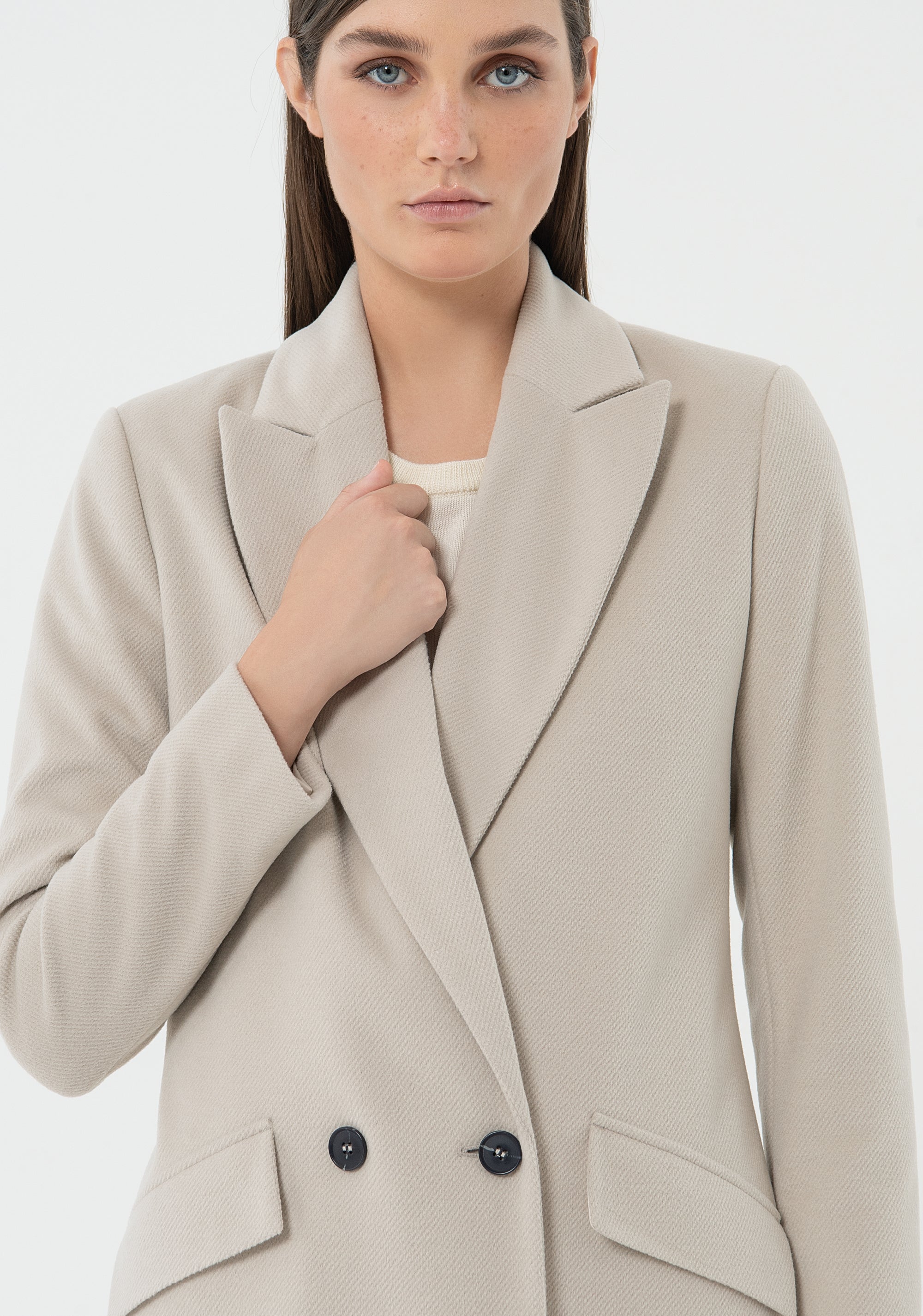 Double-Breasted Wool Coat Fracomina FU23WC1004W71401-251_3