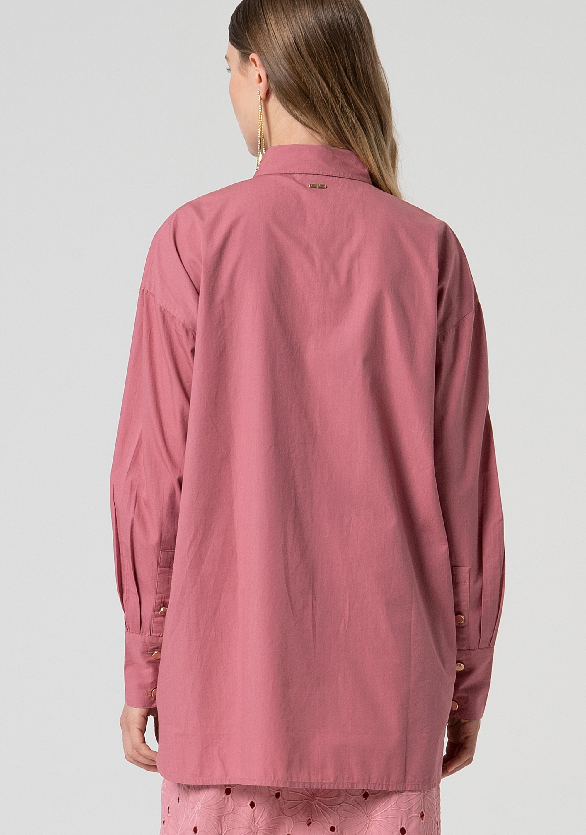 Shirt loose fit made in popeline Fracomina FV25SD1002W40301-4