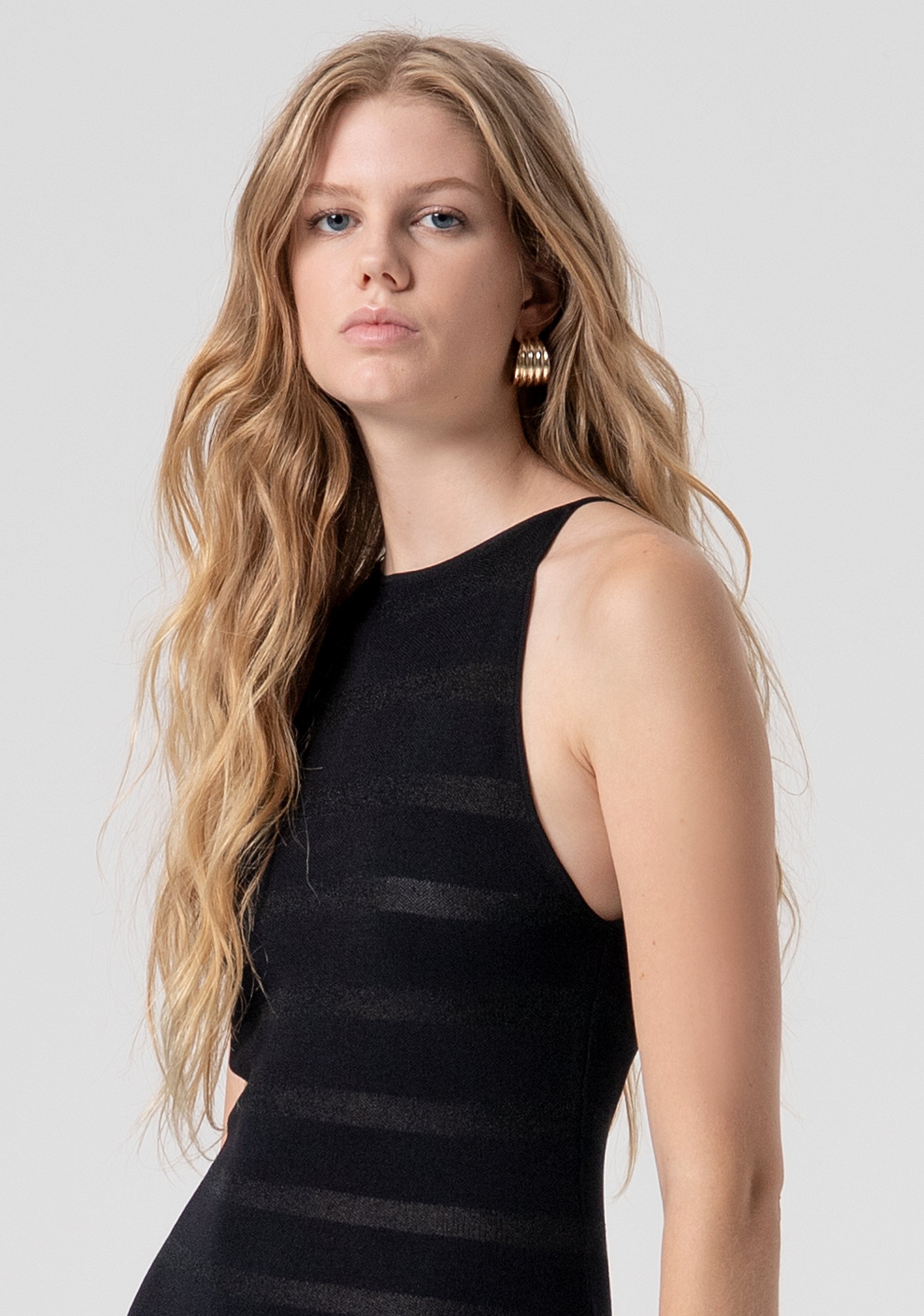 Knitted sleeveless long dress Fracomina FV26SD5001K41601-053-2