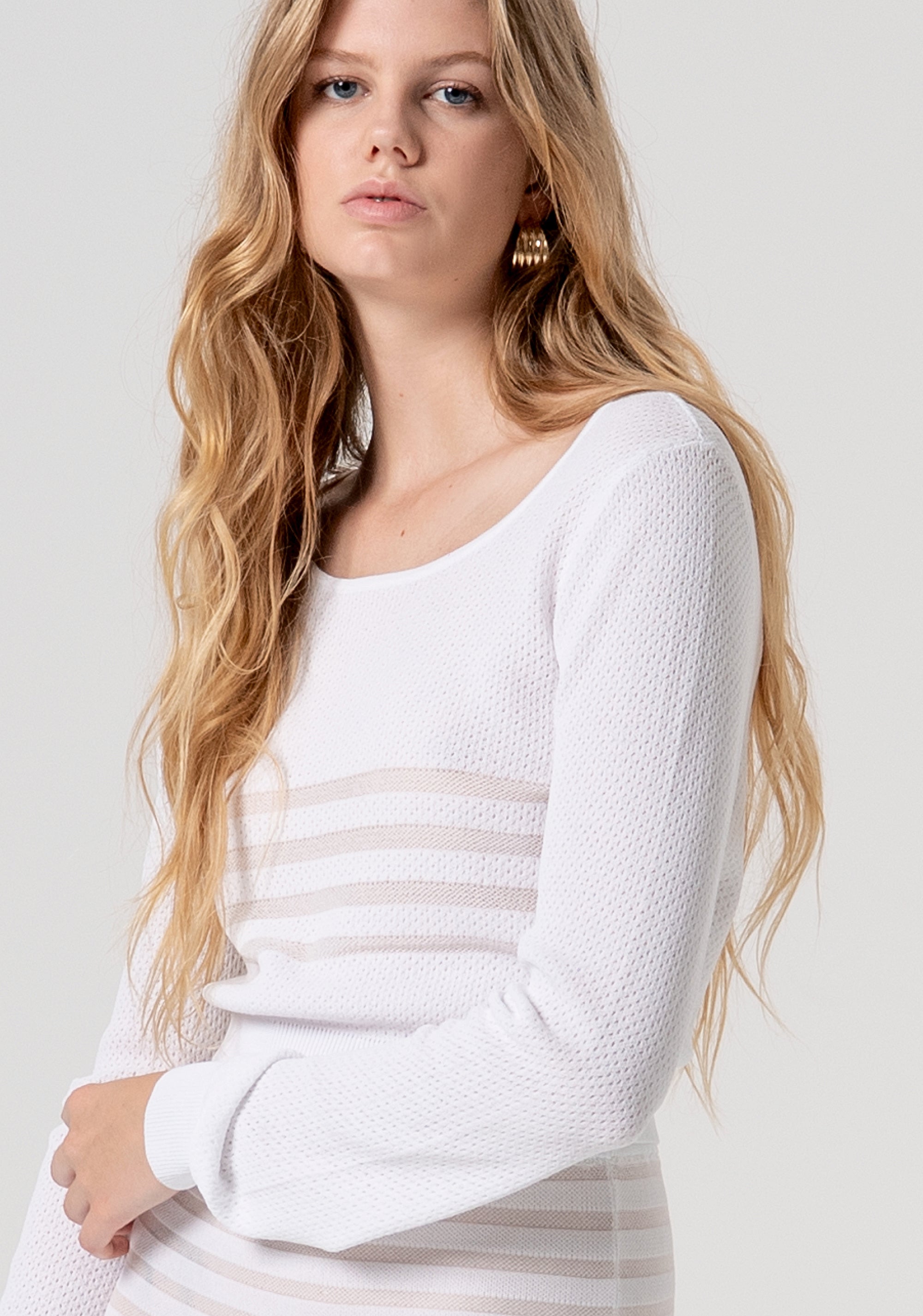 Knitted top cropped Fracomina FV26ST7001K41601-278-2