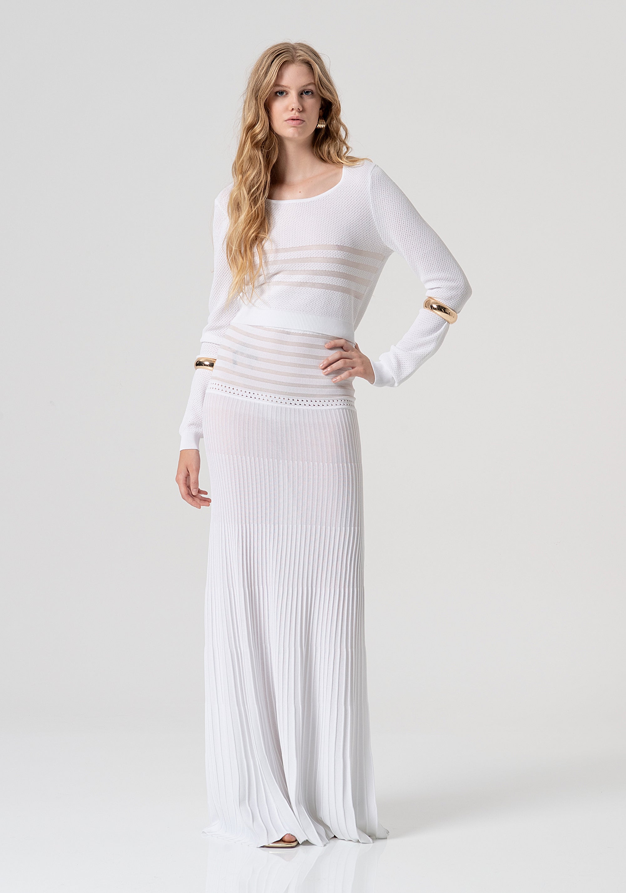 Knitted top cropped Fracomina FV26ST7001K41601-278-4