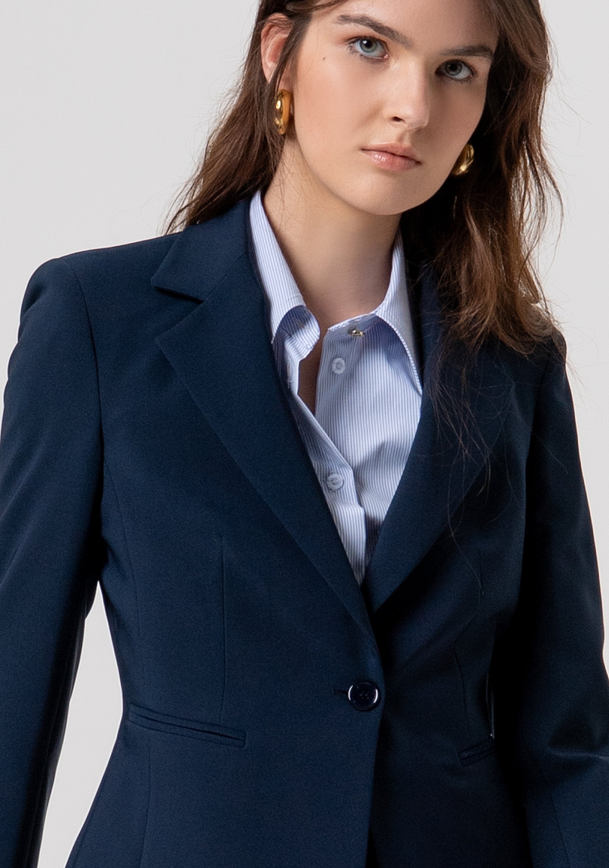 Blazer jacket slim fit single breasted Fracomina FY26SJ1019W42901-117-2