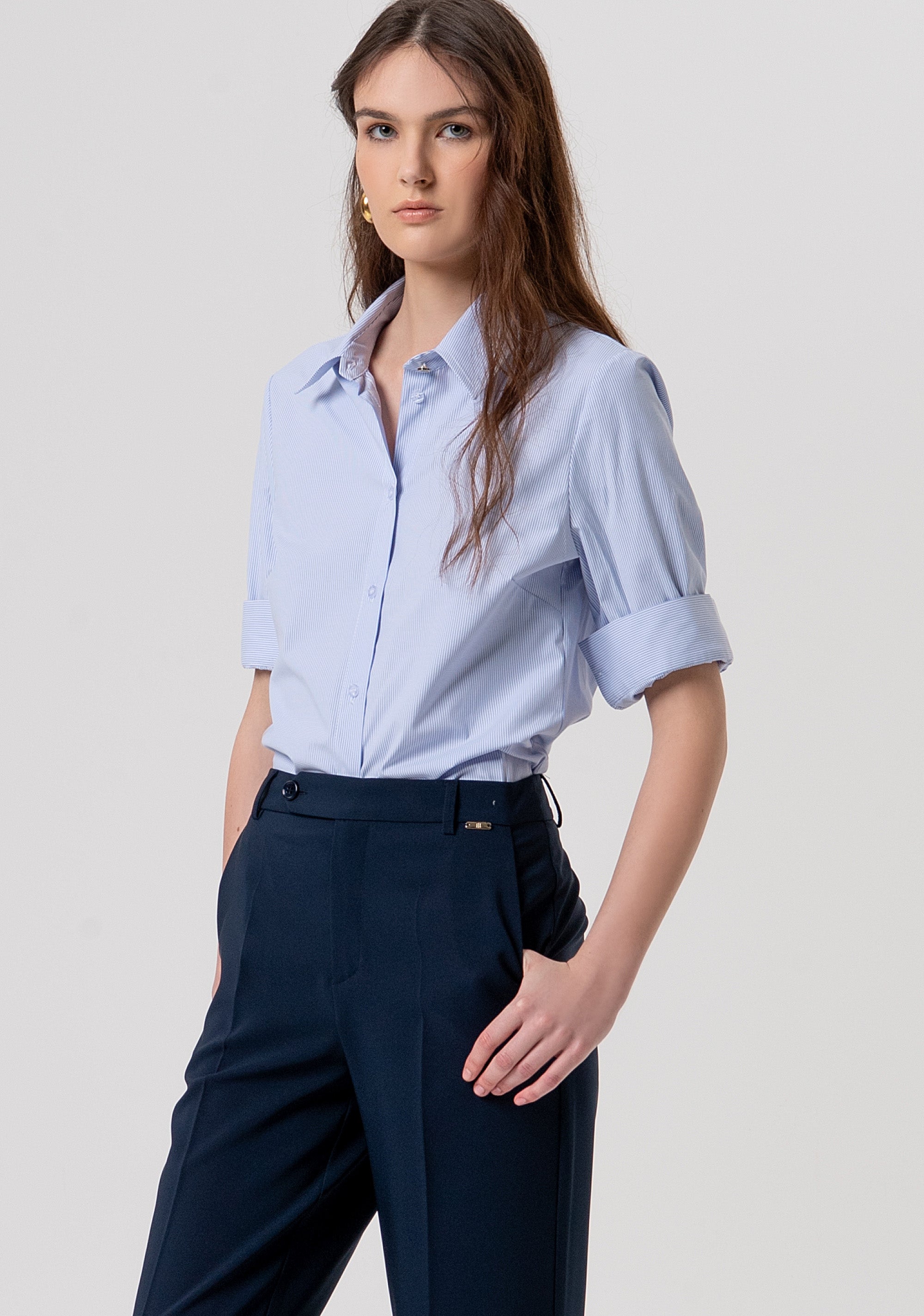 Pant regular fit with high waist Fracomina FY26SV2034W42901-117-2