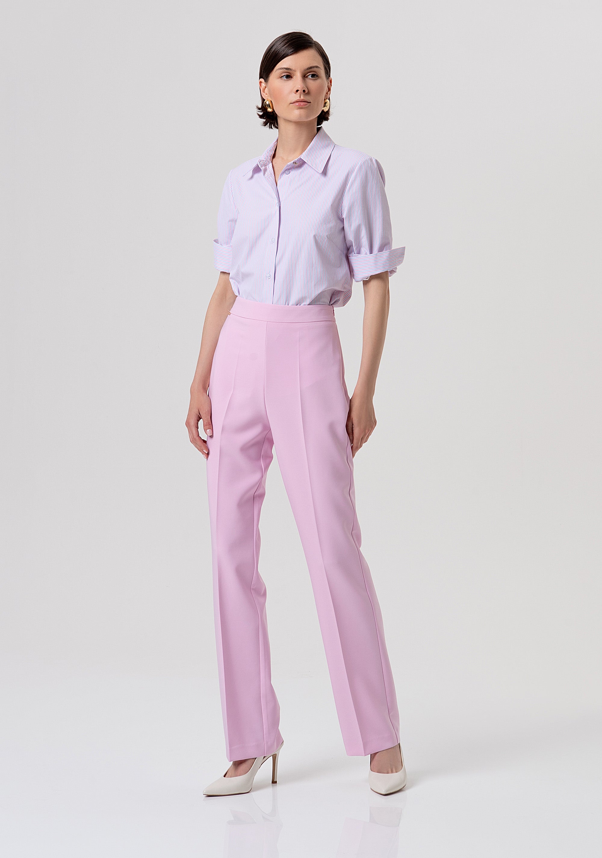 Pant regular fit with high waist Fracomina FY26SV2034W42901-226-1