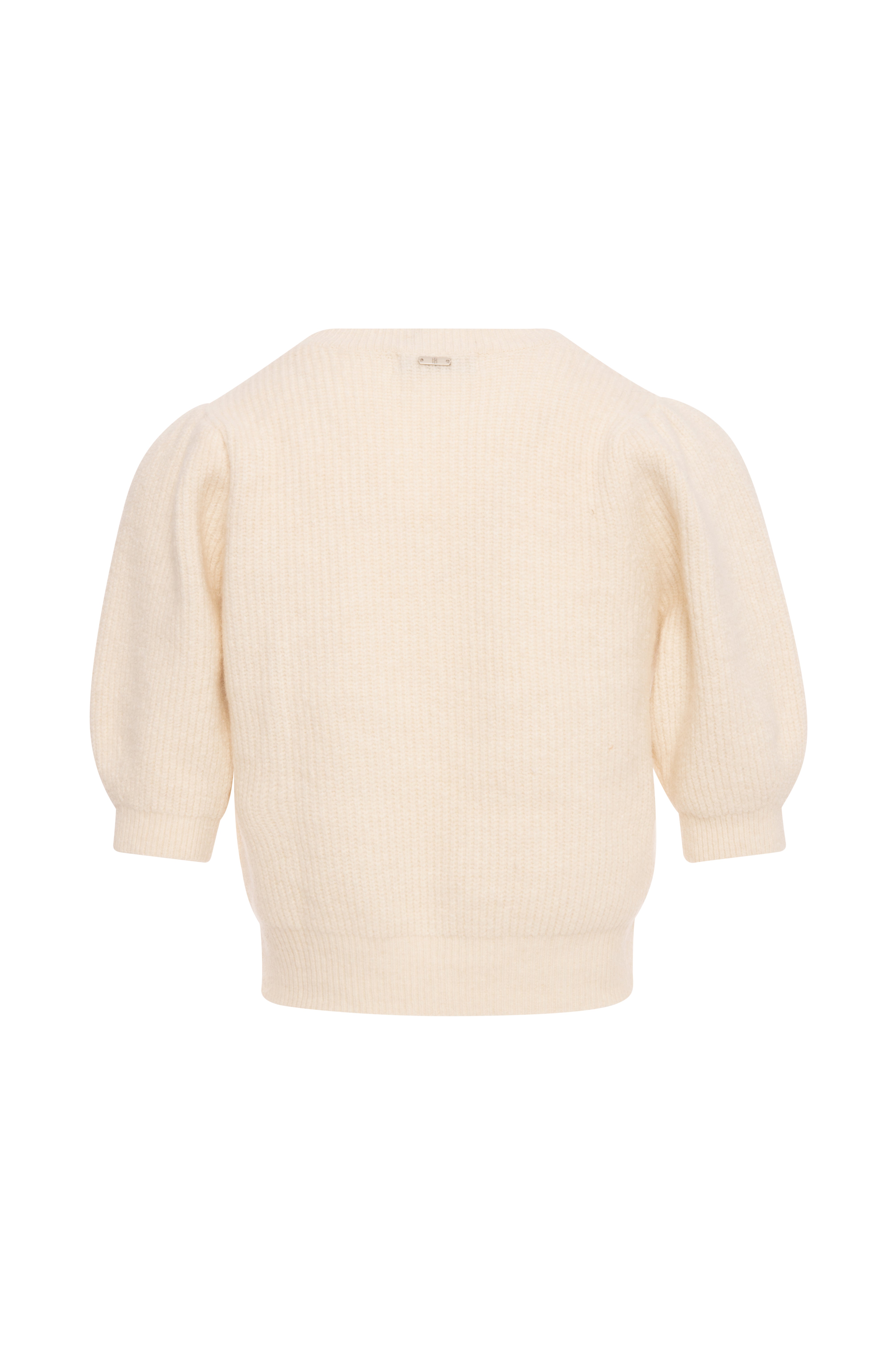Knitwear cropped with jewelry applications Fracomina FY26WT7058K458R9-K59-2