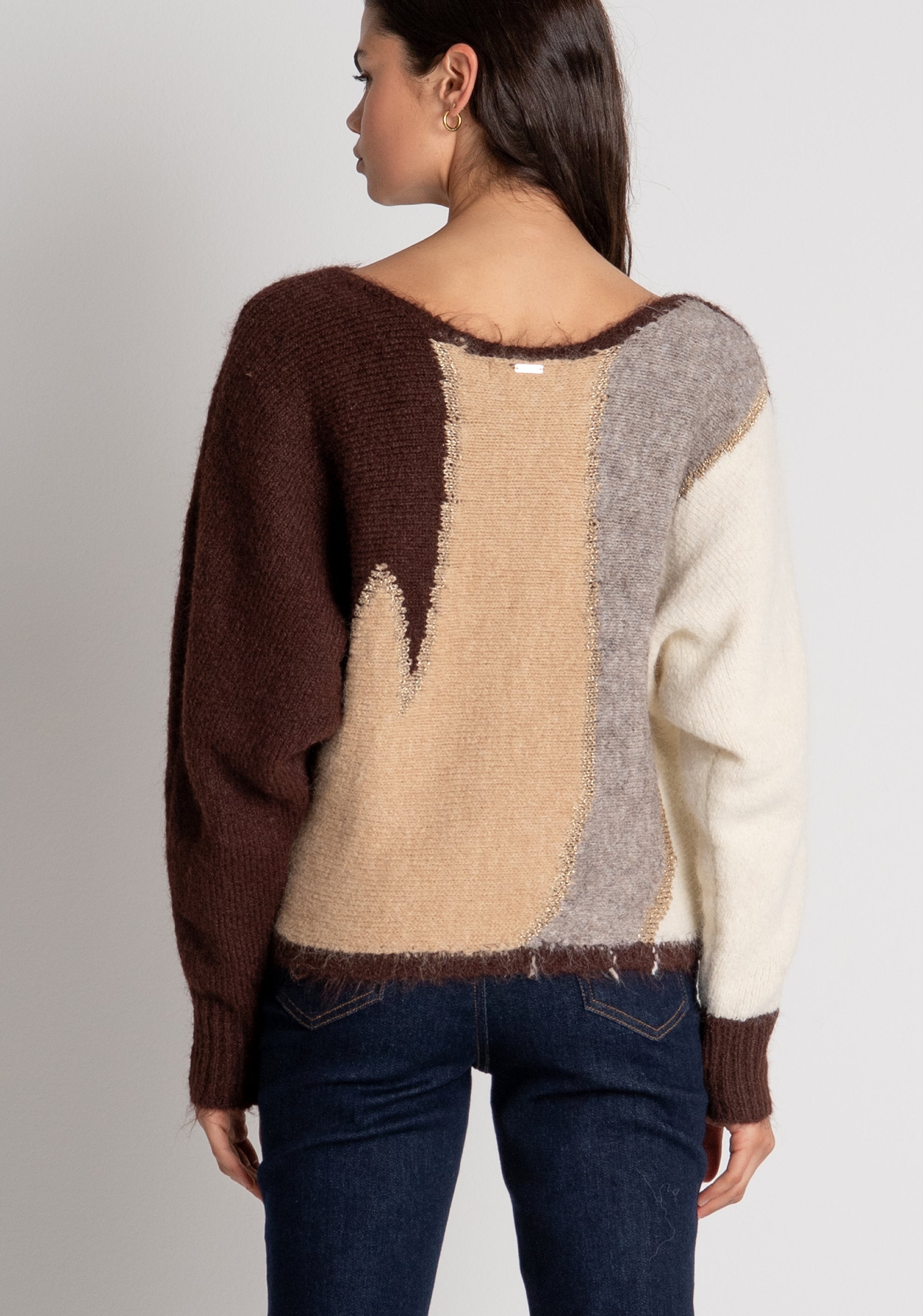 Knitwear over fit multicolor Fracomina FY26WT7065K563F8-M62-4