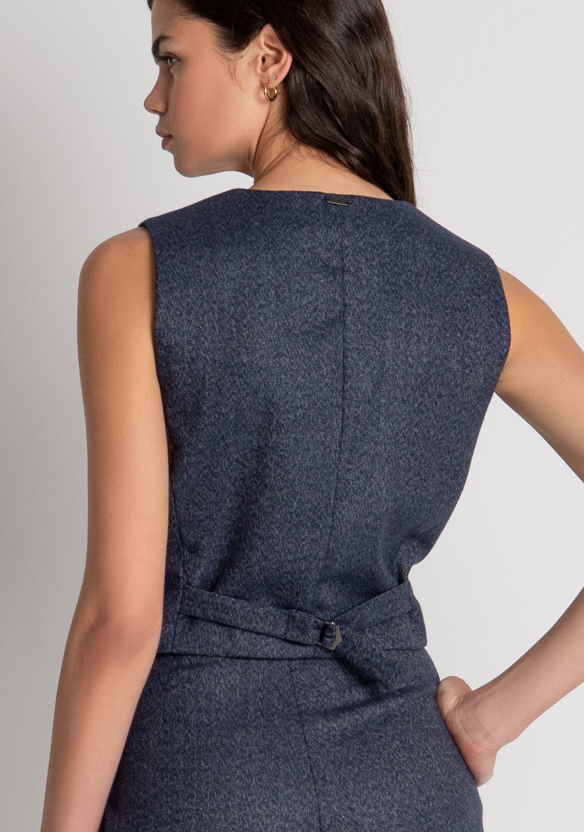 Gilet slim fit single breasted Fracomina FZ26WJ5001W56101-078-3
