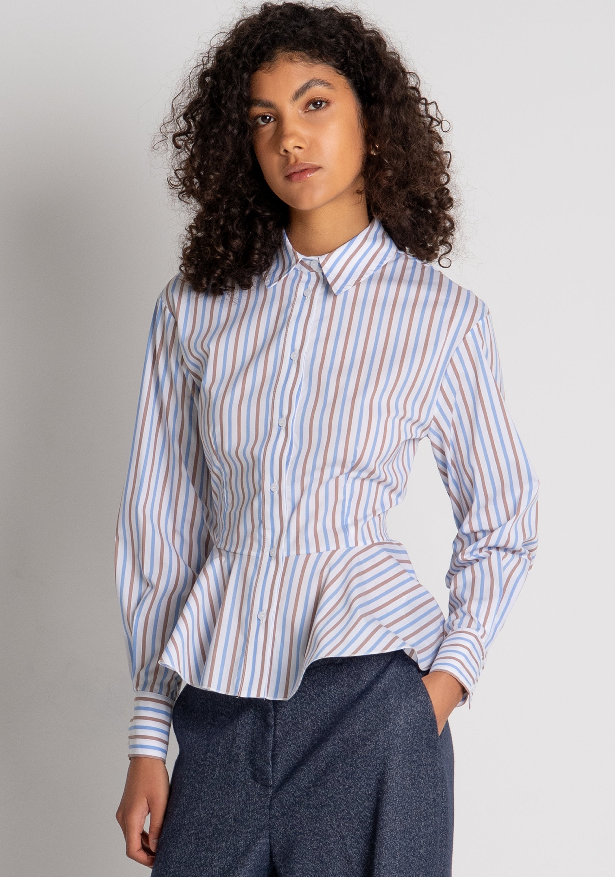 Shirt regular fit with multicolor stripes Fracomina FZ26WT6003W402N8-210-2