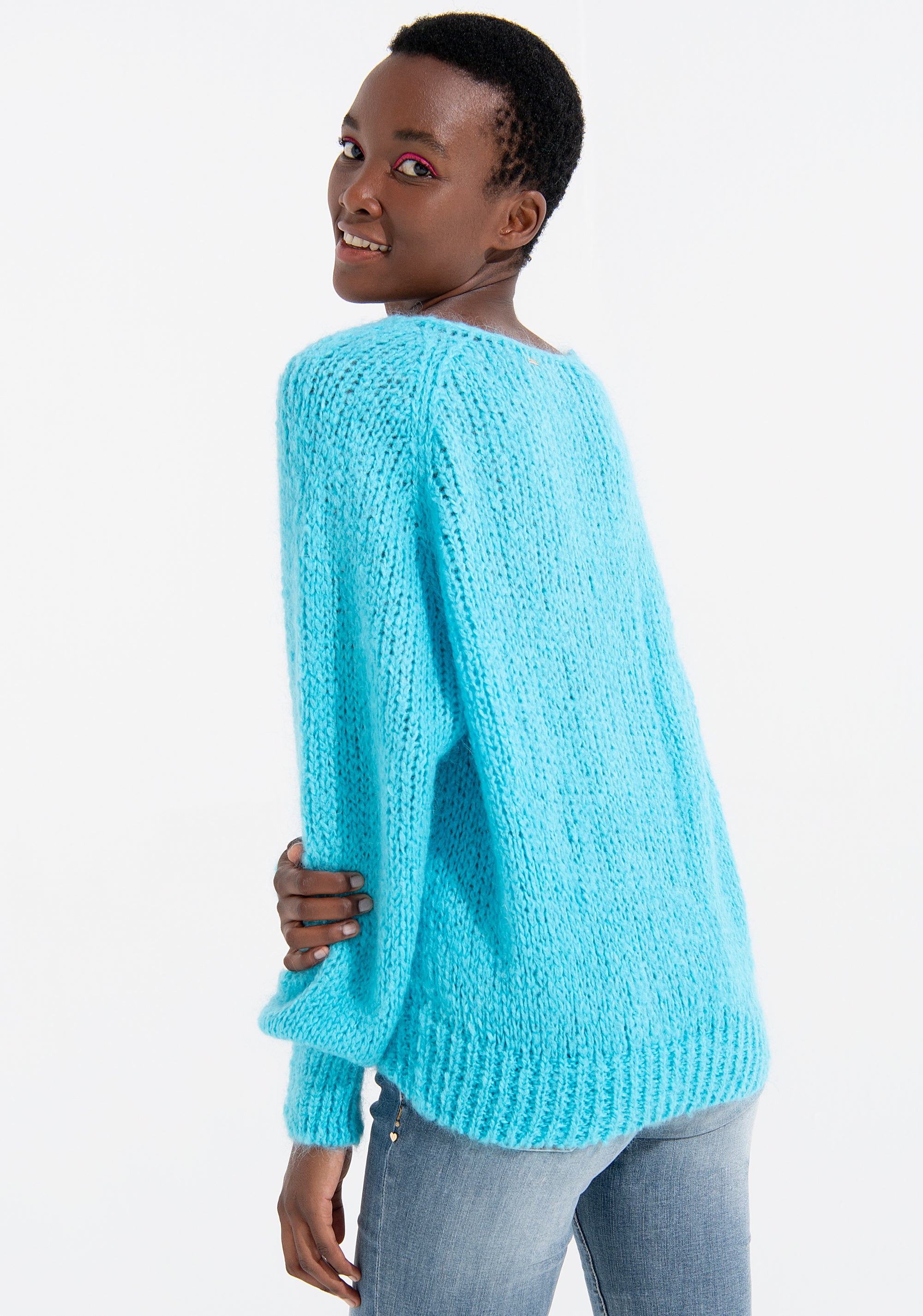 Knitwear regular fit with plaits Fracomina FI21WT7019K45601-268_3