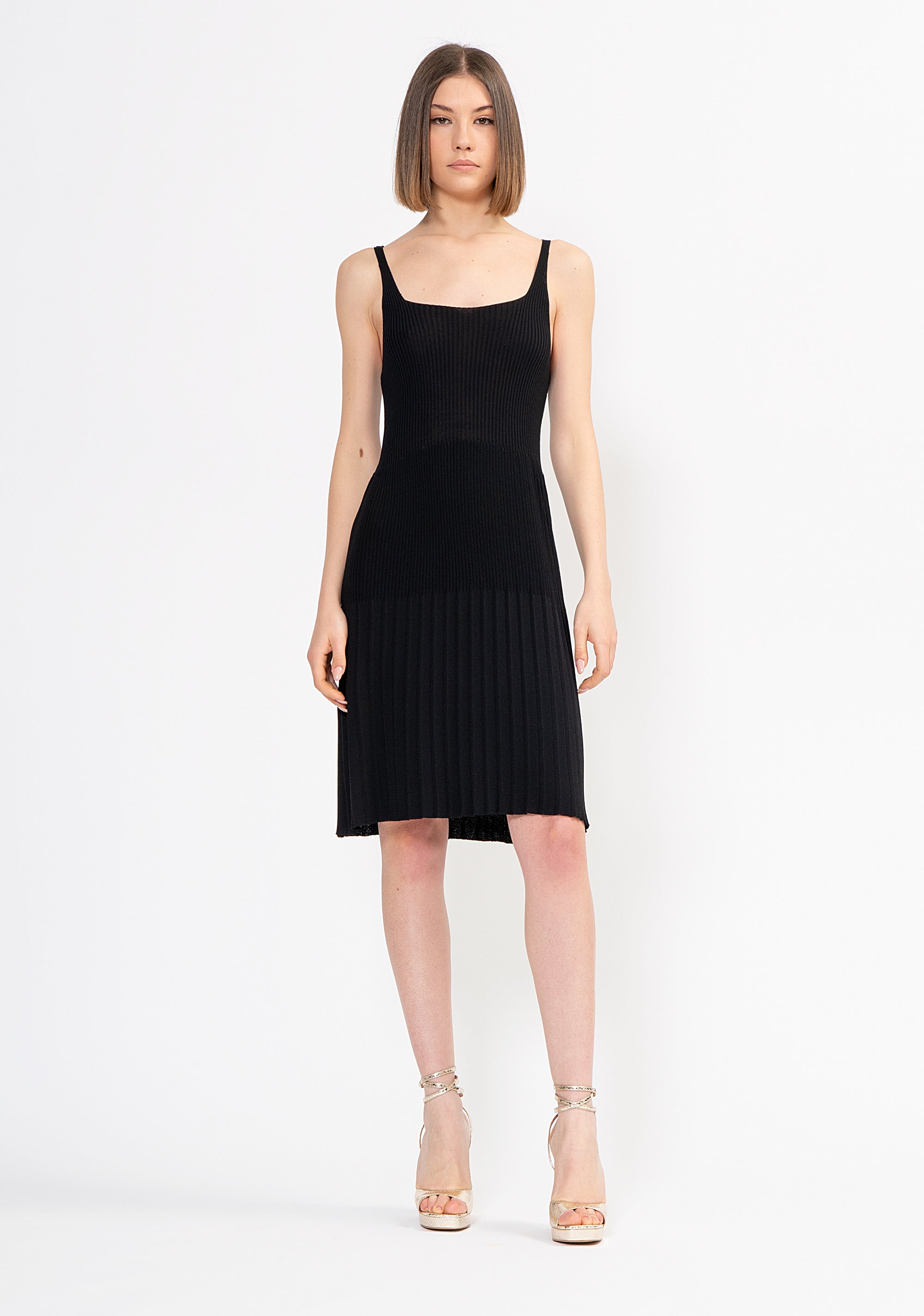 Knitted dress slim fit middle length Fracomina FI22SD2004K50801-053