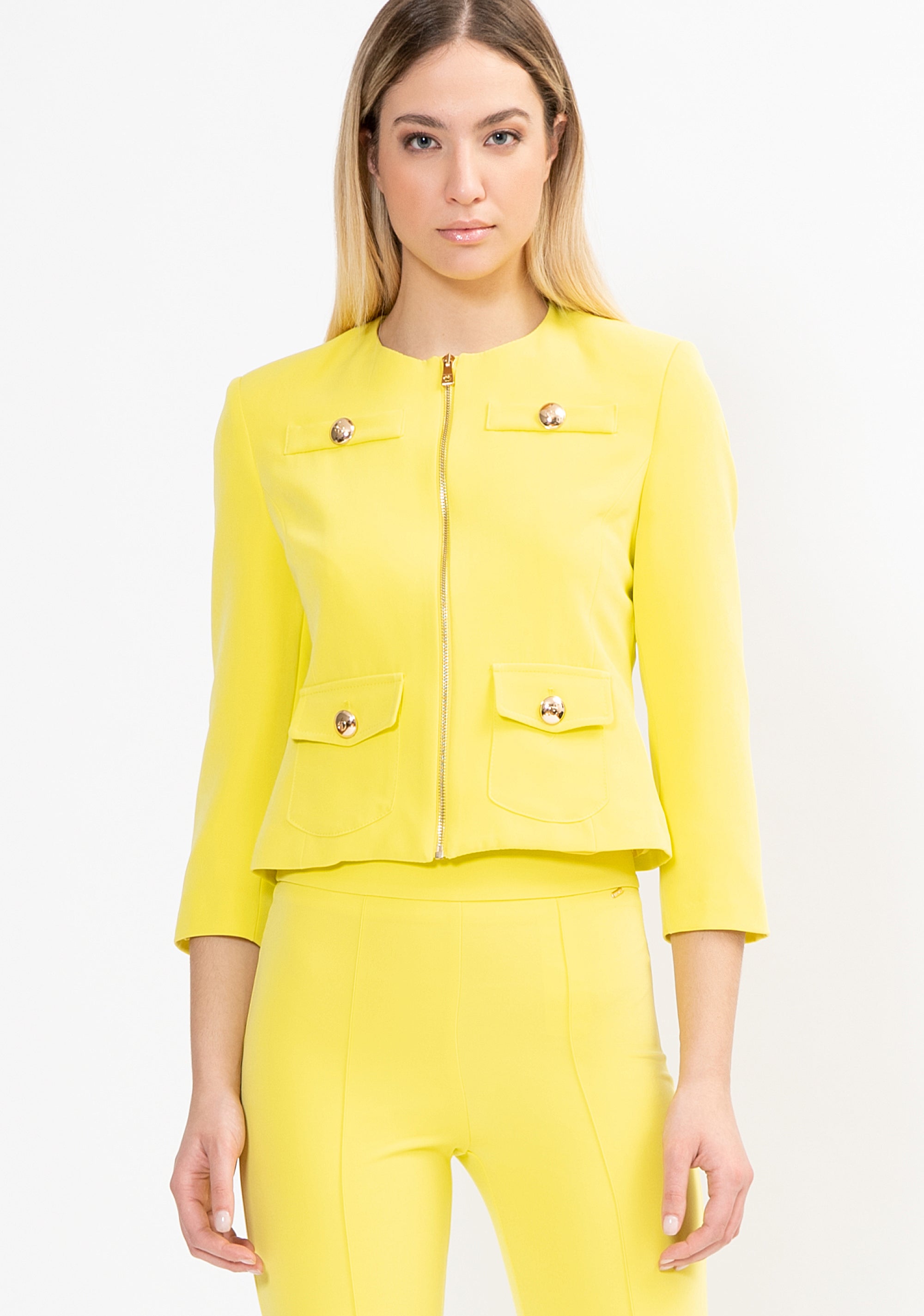 Jacket regular fit made in technical fabric Fracomina FI22SJ2001W42901-300_2
