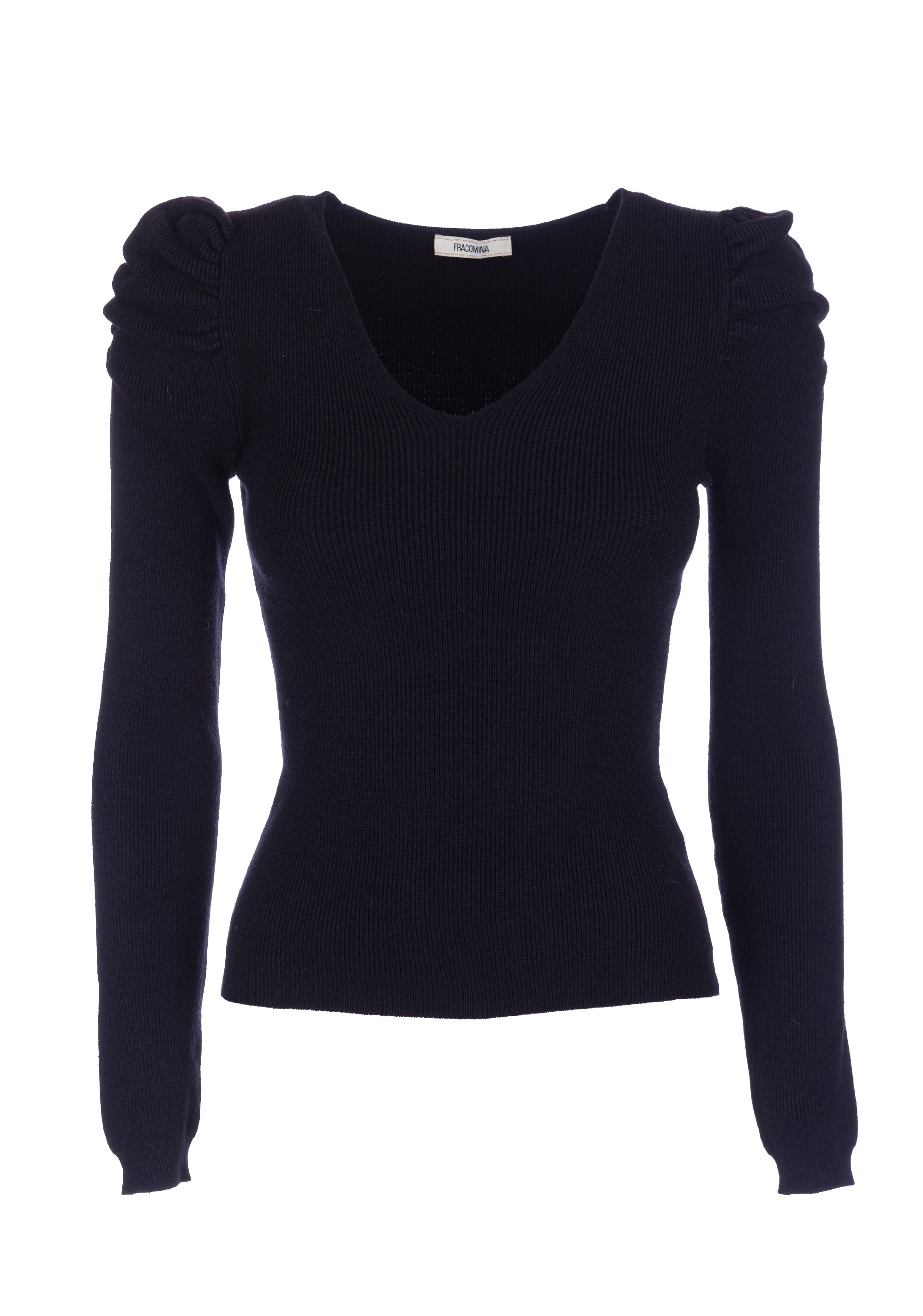 Knitwear slim fit with ribs Fracomina FI22WT7005K51301-053