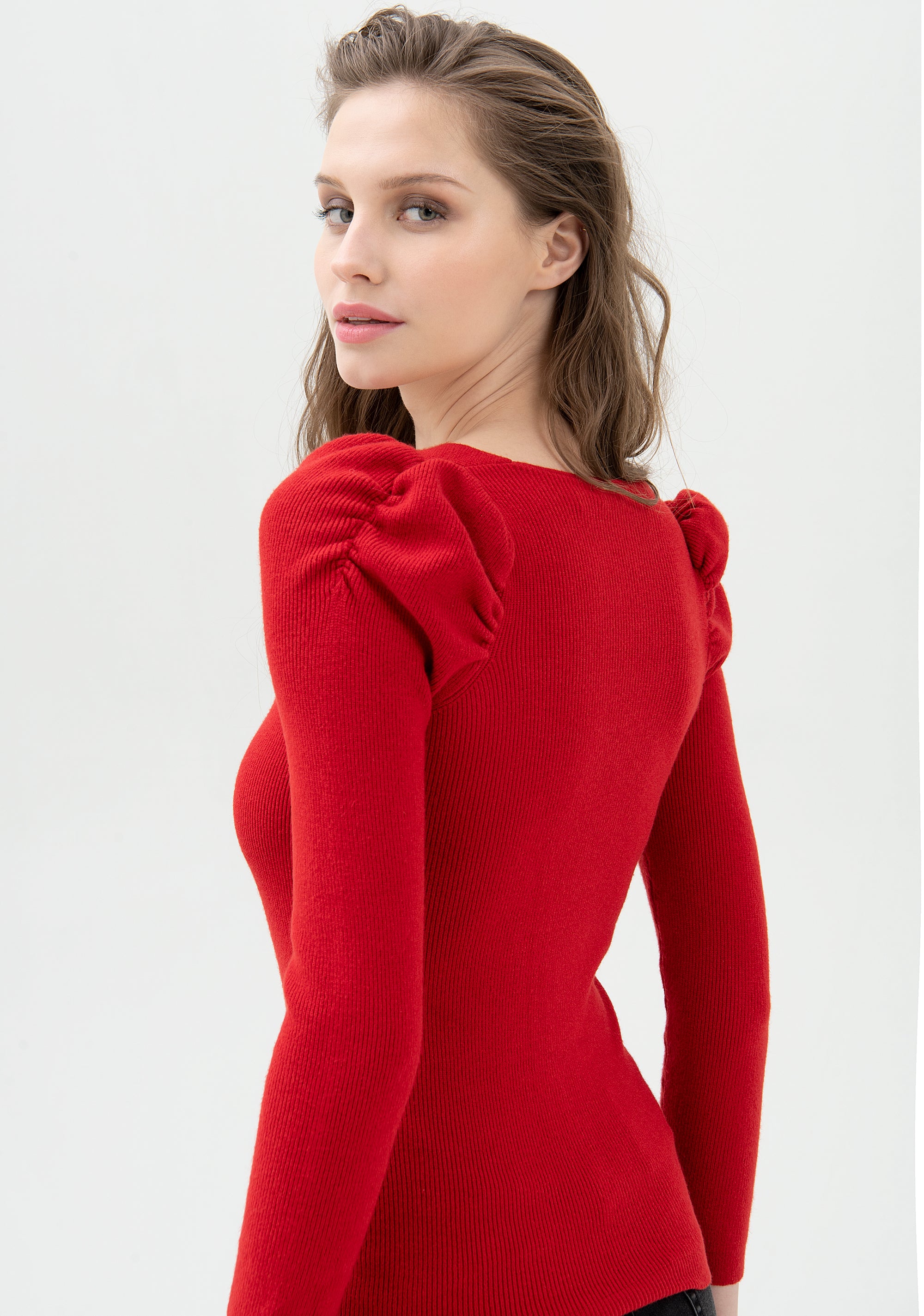 Knitwear slim fit with ribs Fracomina FI22WT7005K51301-377_4