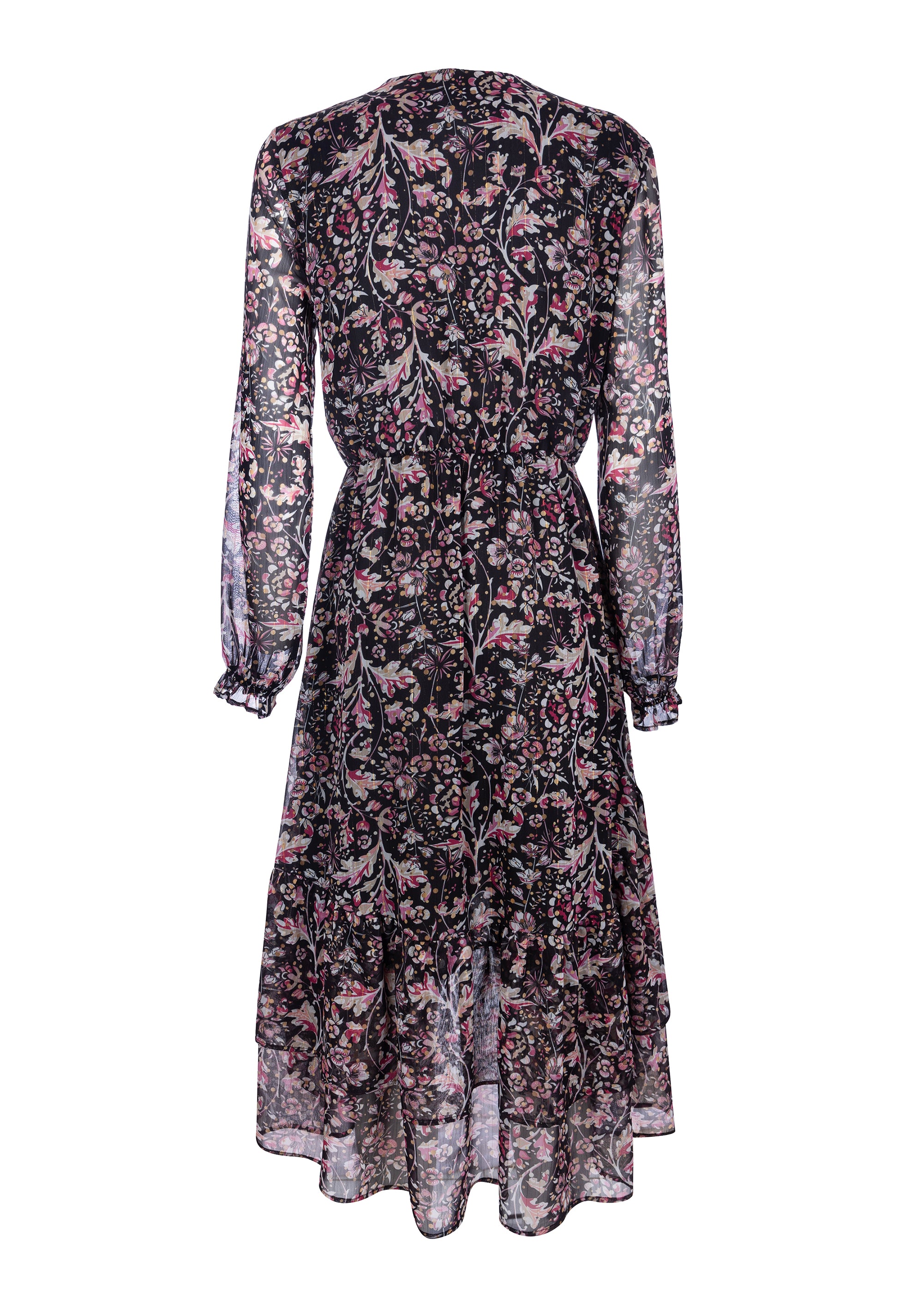 Wrap dress regular fit with flowery pattern Fracomina FJ22WD2002W412N4_2