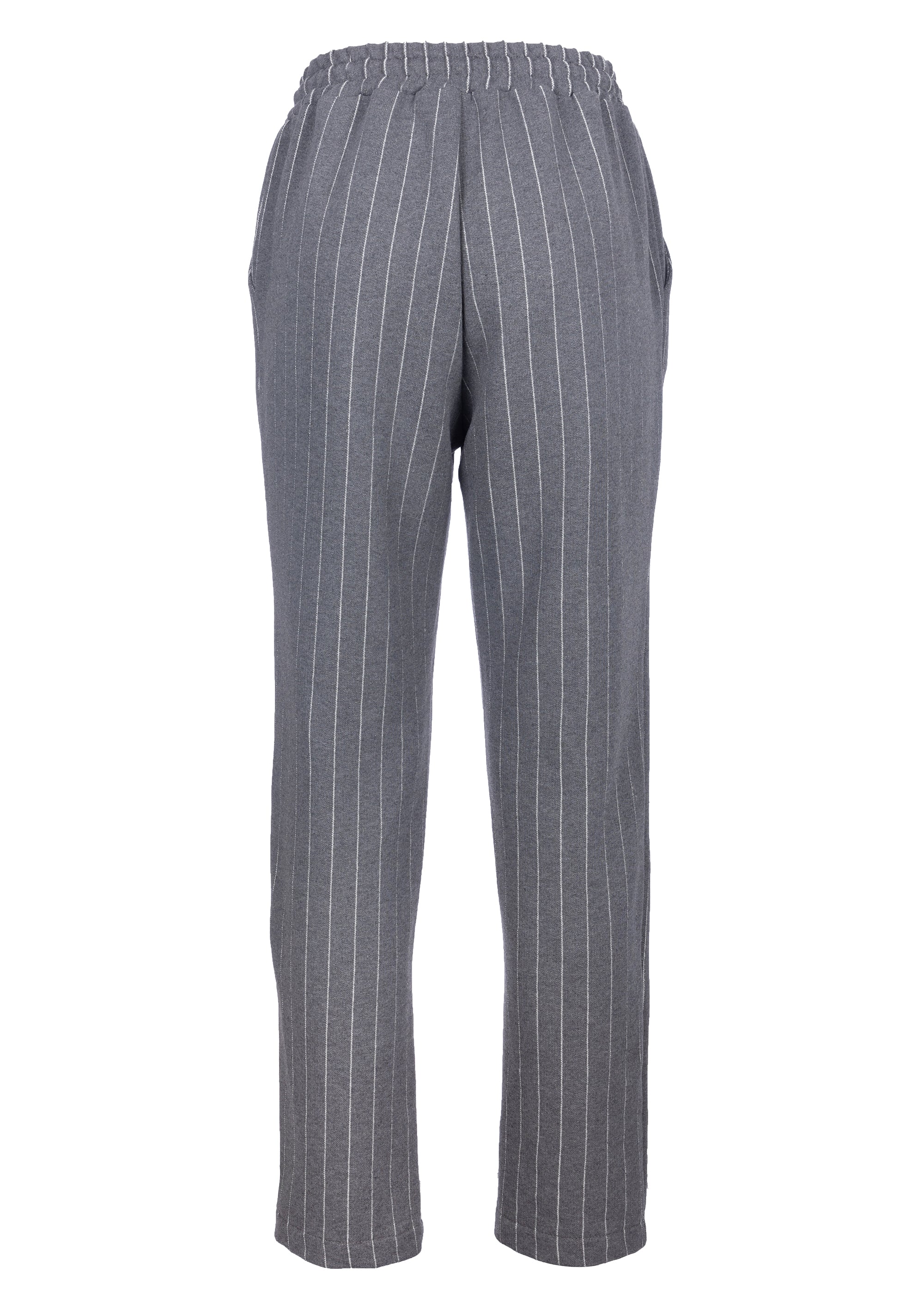 Jogger pant regular fit made in striped fleece Fracomina FJ22WV2002F402Q6_2