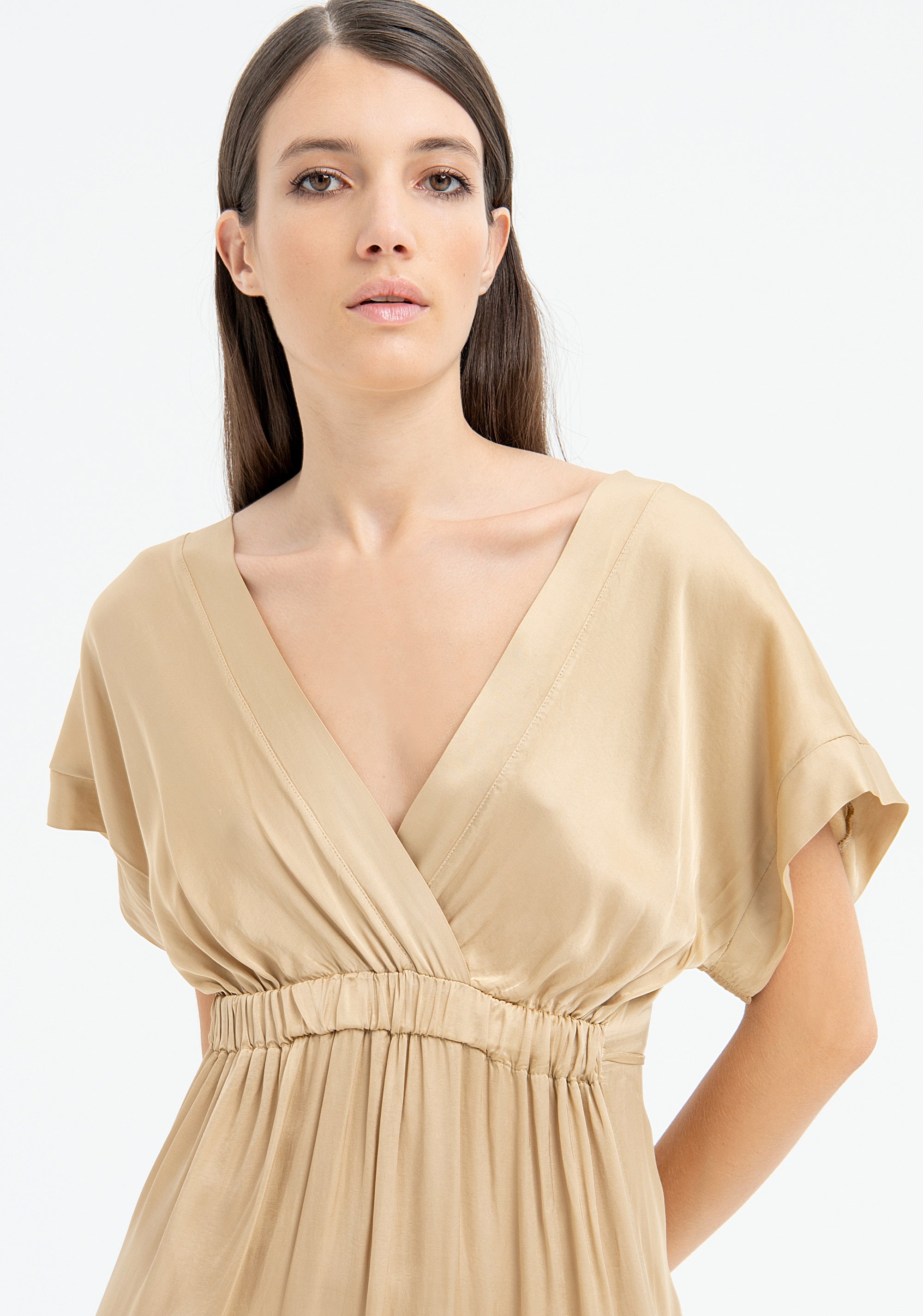 Dress regular fit middle length made in viscose Fracomina FJ23SD2002W45101-I62-2